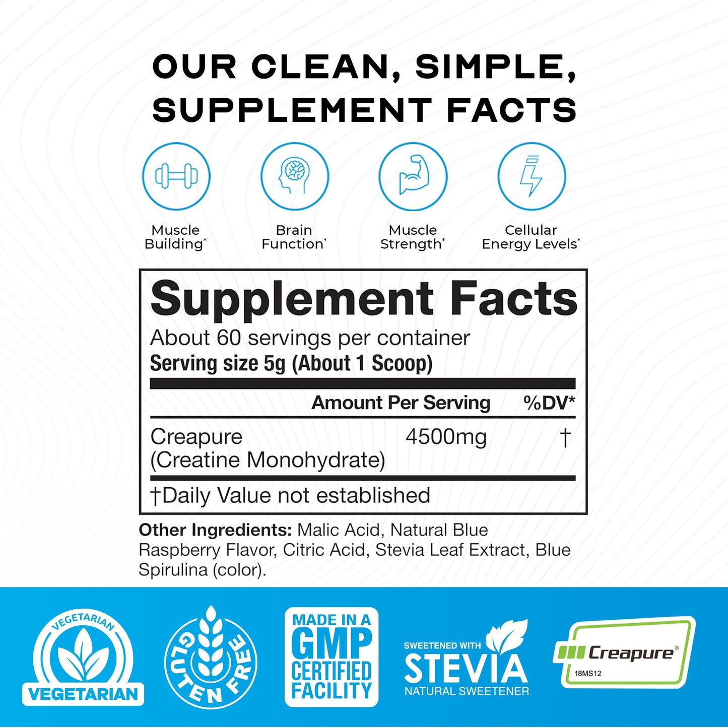 Muscle Feast Creapure Creatine Monohydrate Powder 300 g