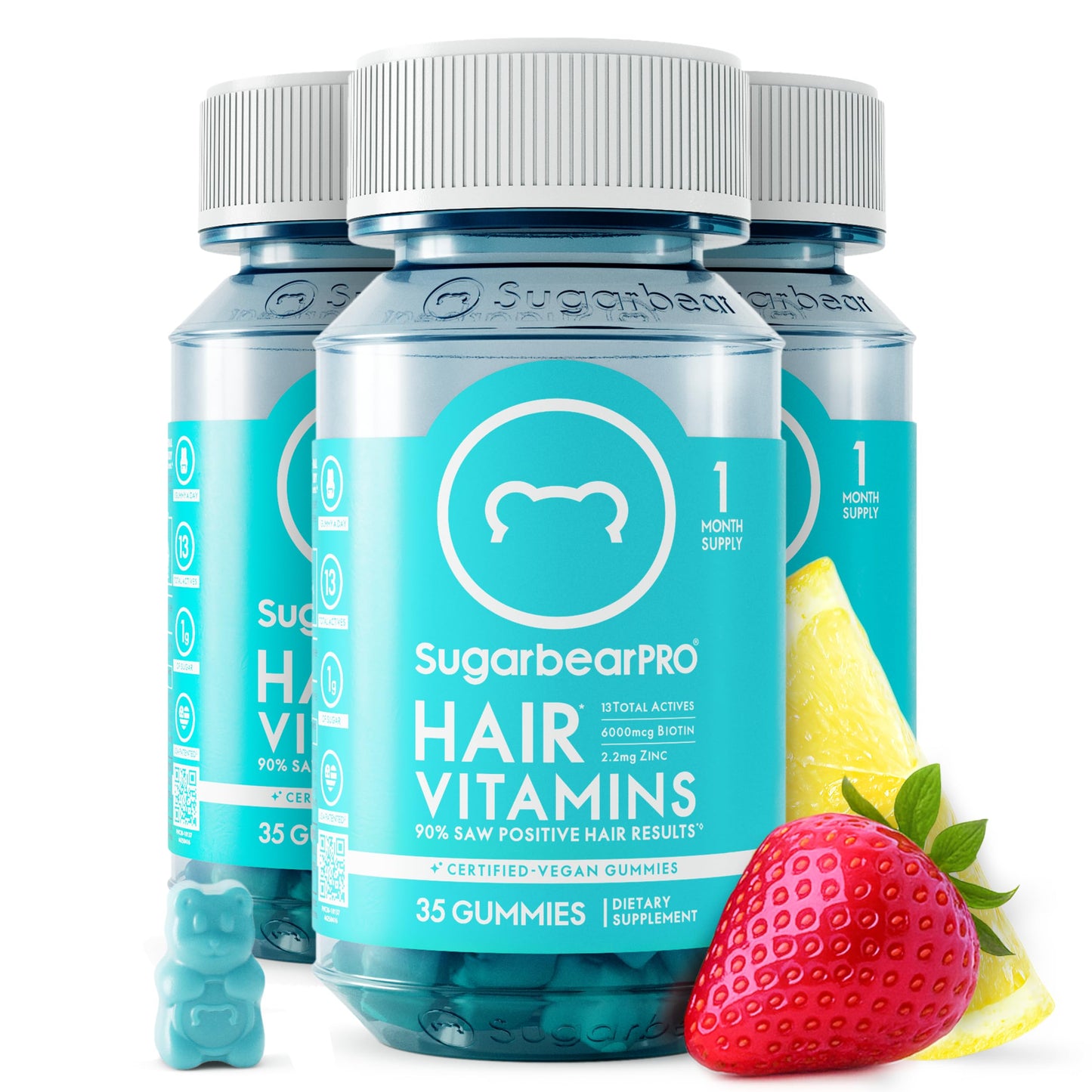SugarBearHair SugarBearPro Hair Vitamin Gummies 120 Count