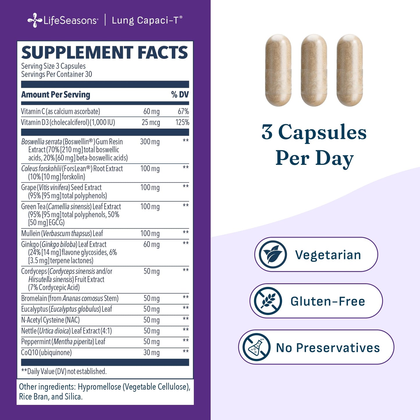 LifeSeasons Lung Capaci-T Capsule 90 Capsules