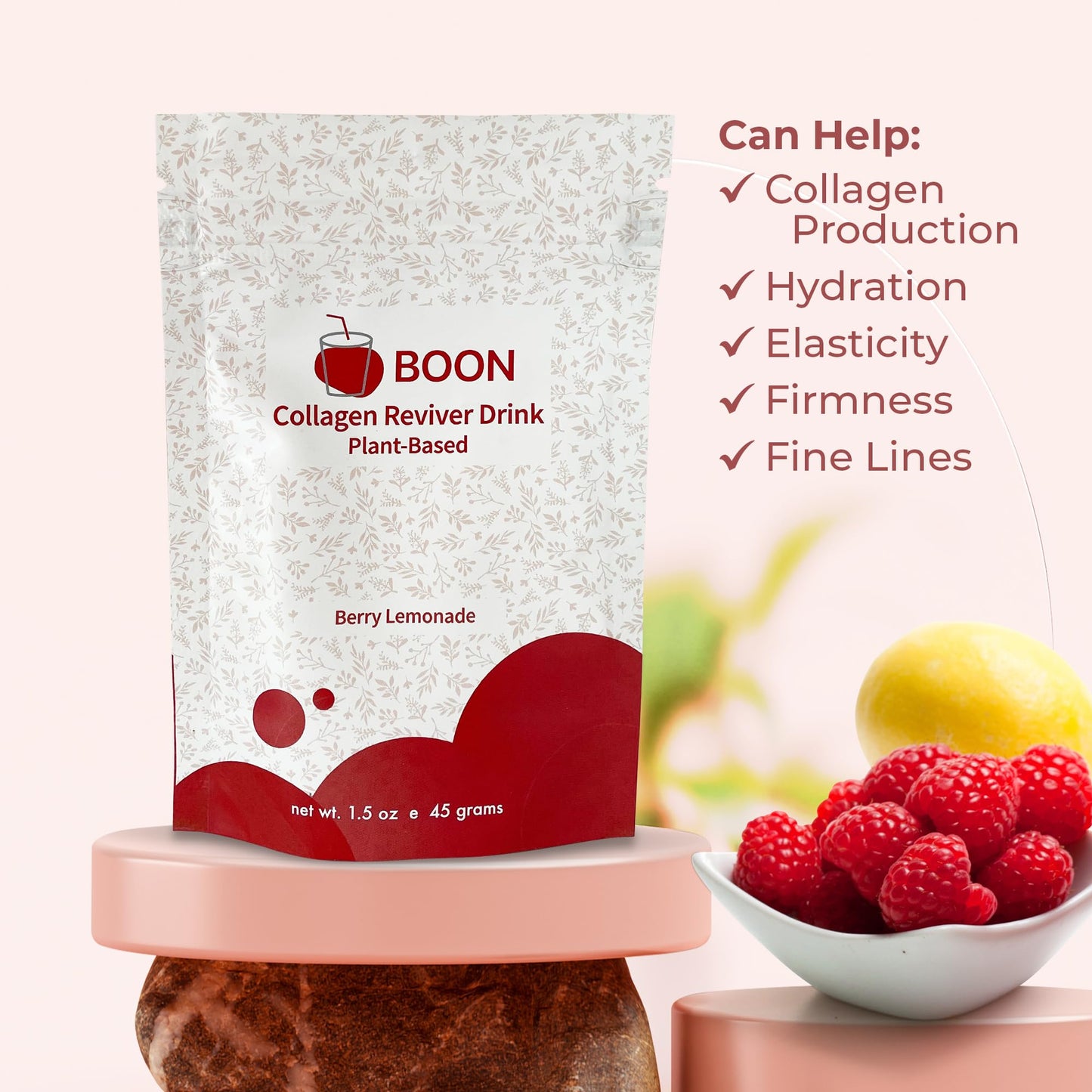 Ecco Bella Boon Collagen Reviver Drink Powder 1.5 Ounce