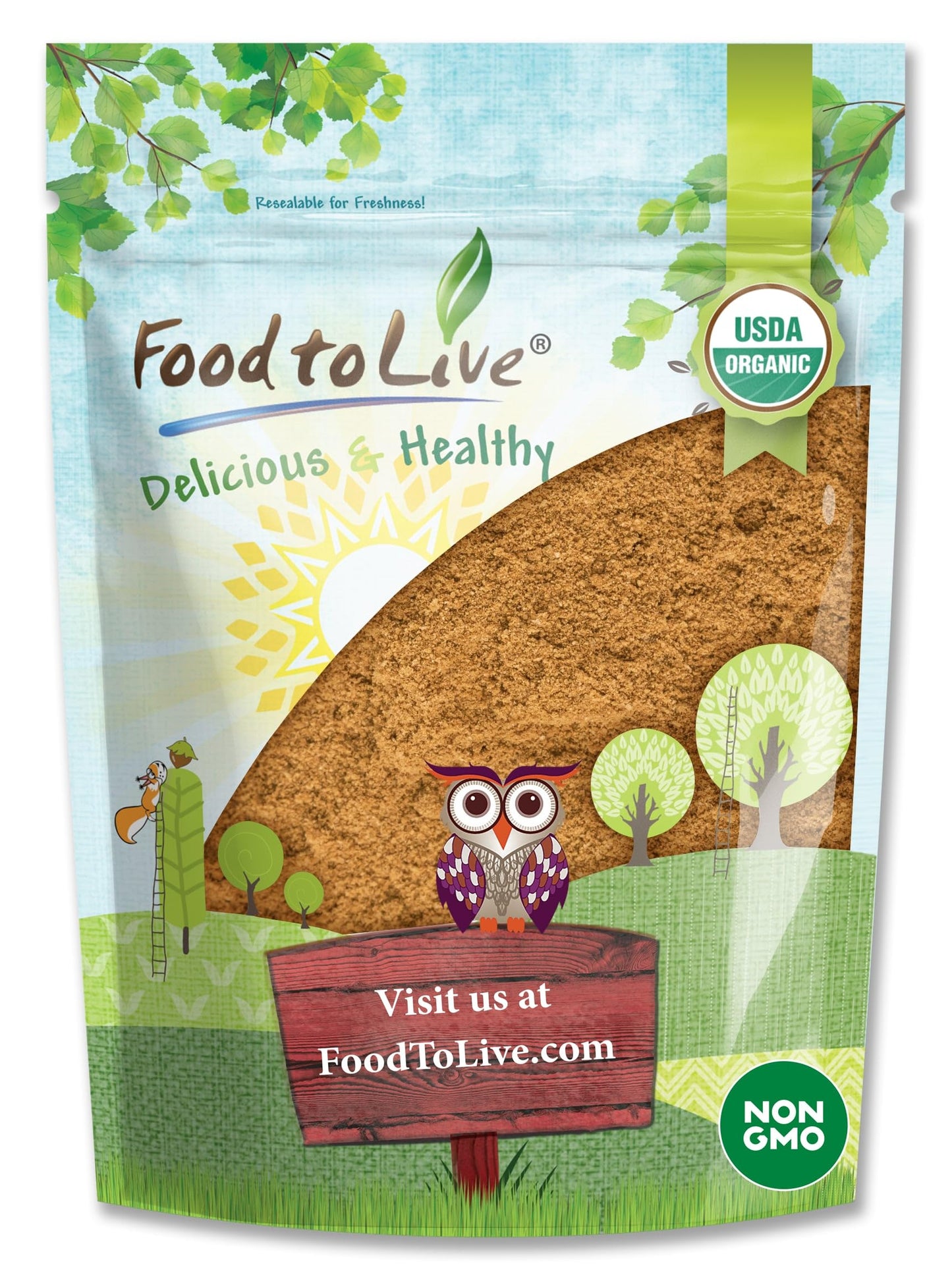 Food to Live Organic Cordyceps Mushroom Powder, 1814 Ounces