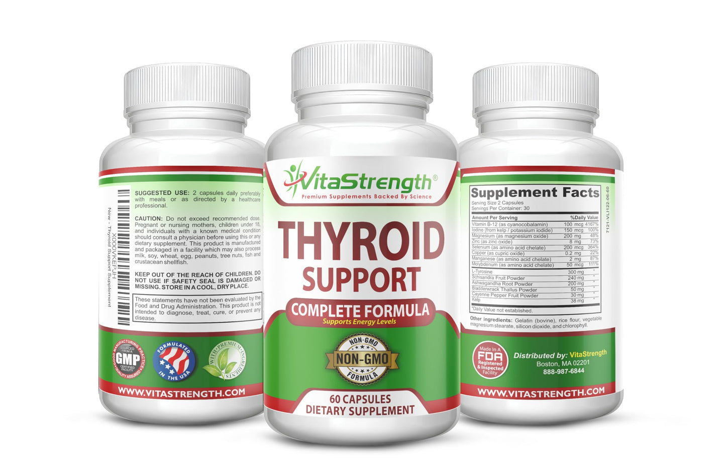 VitaStrength Thyroid Support Capsule 60 Count