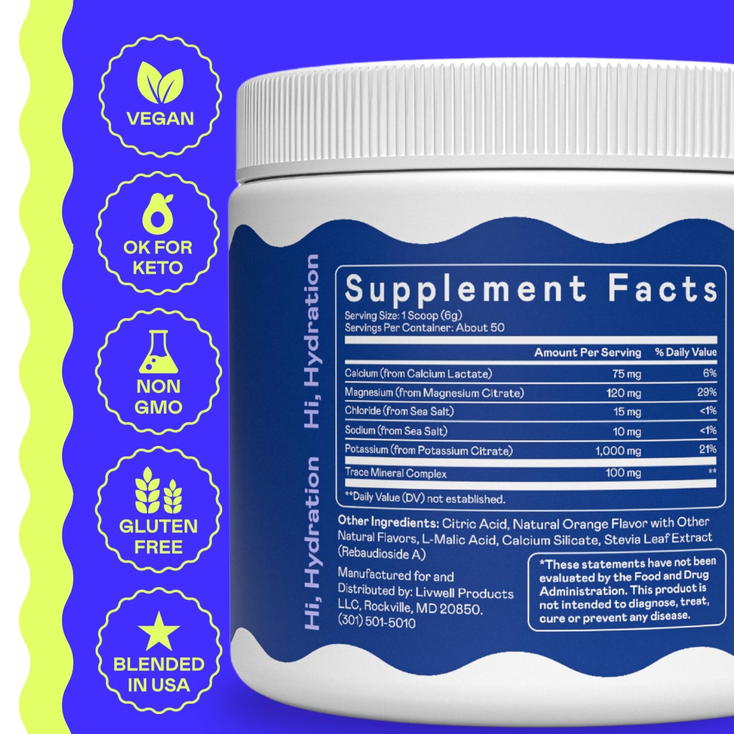 Hi-Lyte K1000 Electrolytes Powder 10.58 Ounce