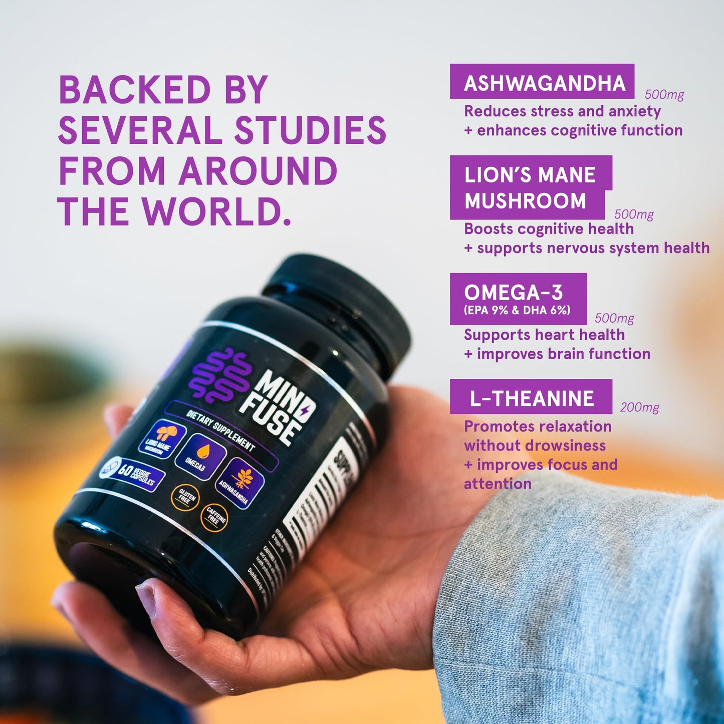 Mind Fuse Nootropic Memory Booster Capsule 60 Count