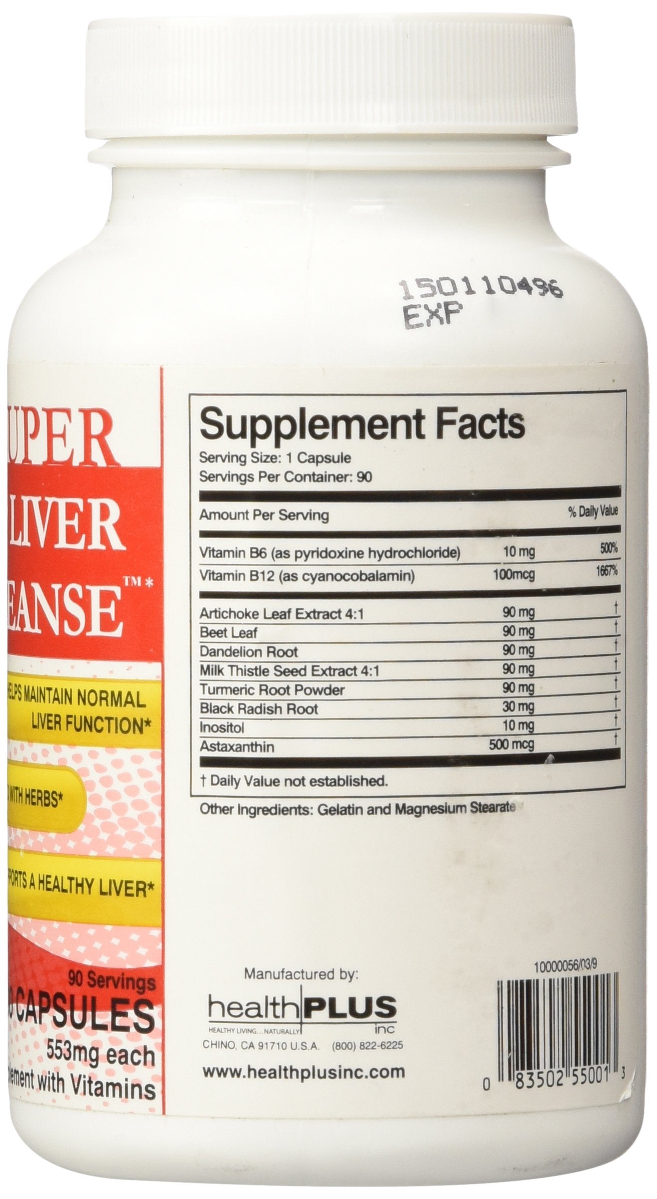 Health Plus Liver Cleanse Capsules, 90 Capsules