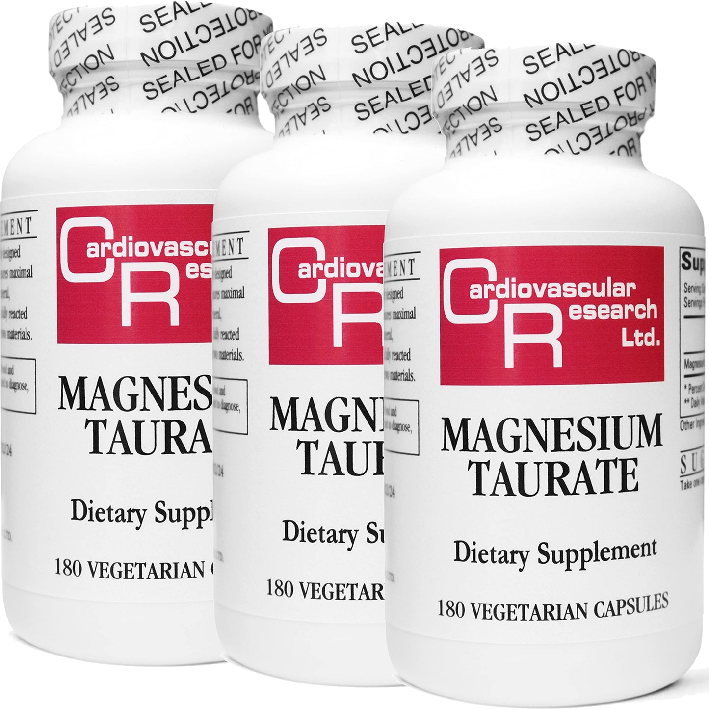 Cardiovascular Research Magnesium Taurate - 125 mg Elemental Magnesium Capsules, 540 Count