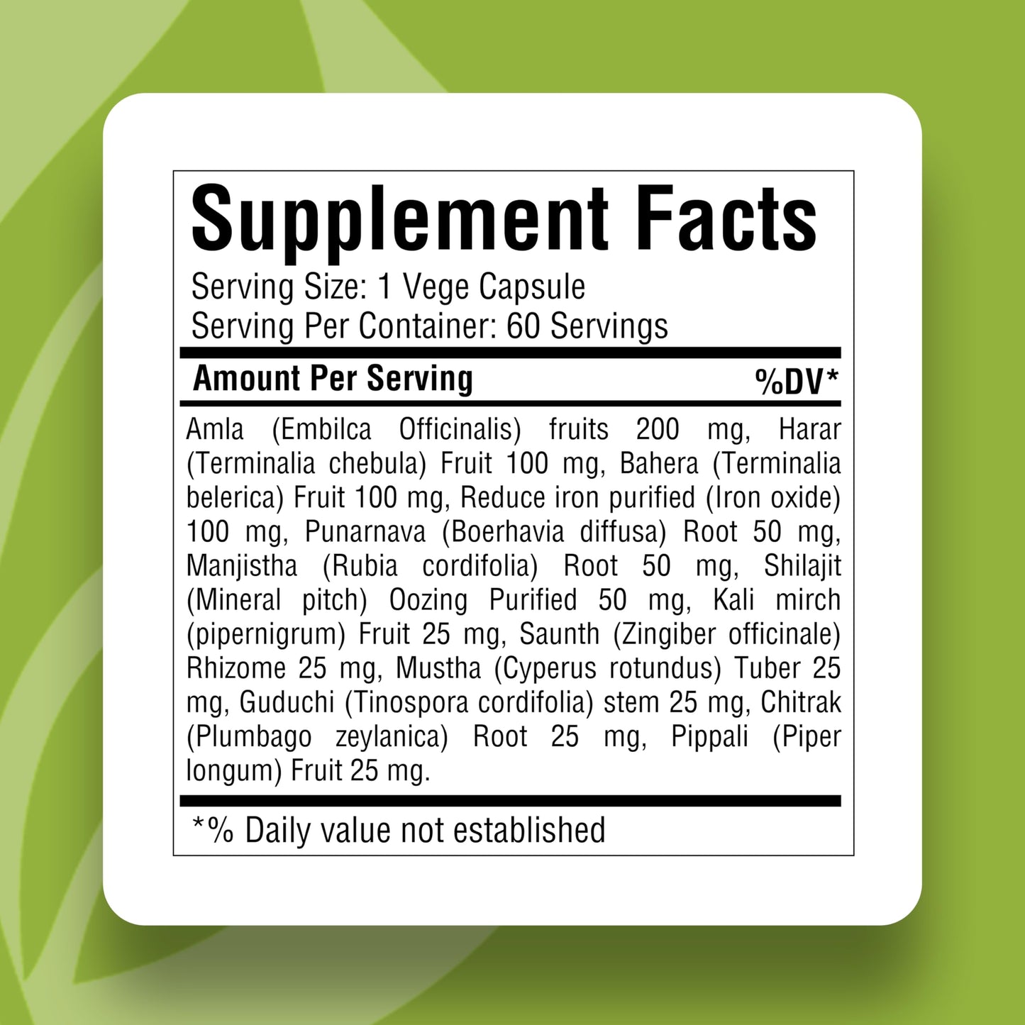 Herbsforever Iron Plus Capsules 60 Capsules