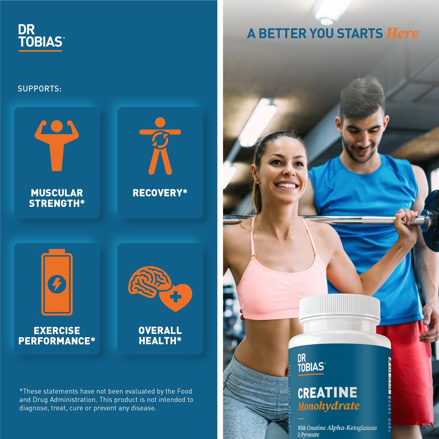 Dr. Tobias Creatine Monohydrate Complex 5 g Tablets 90