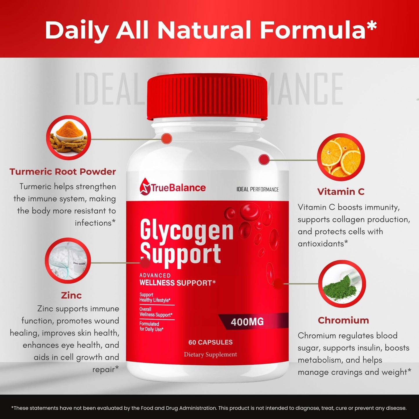 IDEAL PERFORMANCE True Balance Blood Support Advanced Formula Capsules, 60 Count