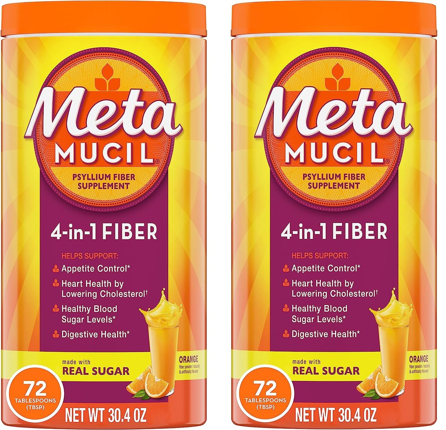 Metamucil Psyllium Fiber Powder, 60.8