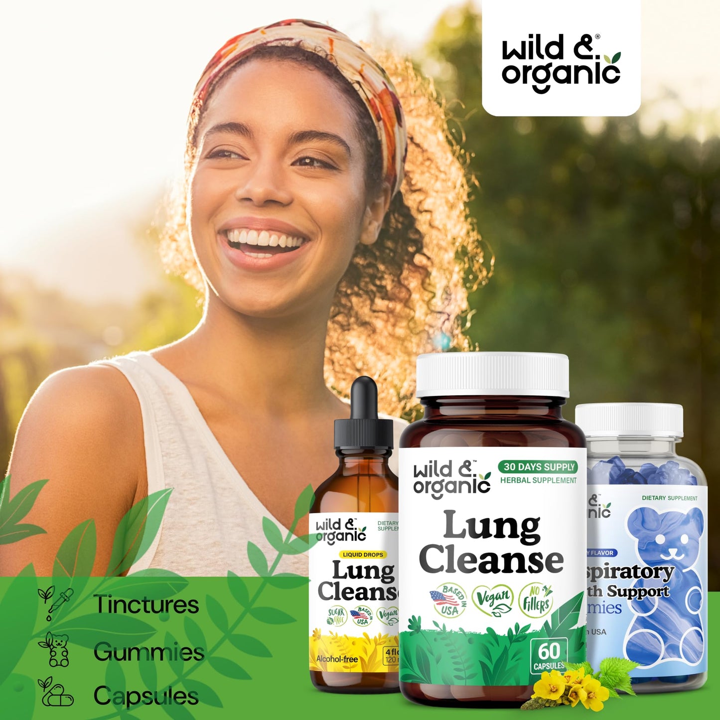 Wild & Organic Lung Cleanse Capsule, 60 Count