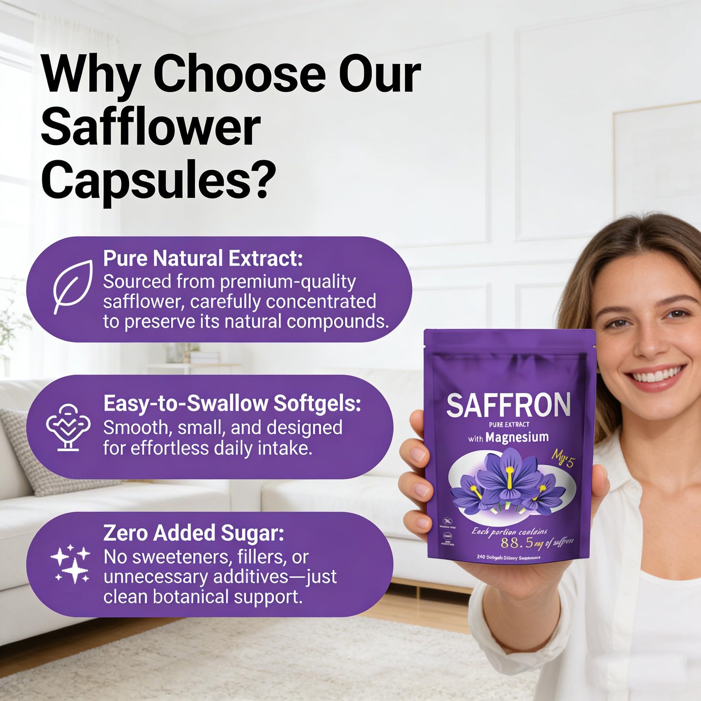 SERSANVE Saffron Extract Capsule 240 Count
