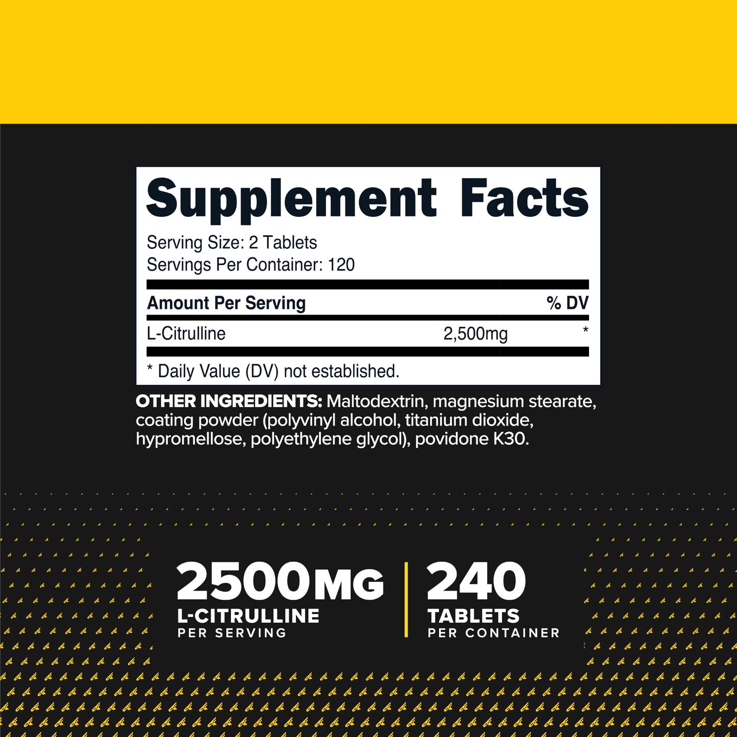 Primaforce L-Citrulline 2500mg, 240 Tablets