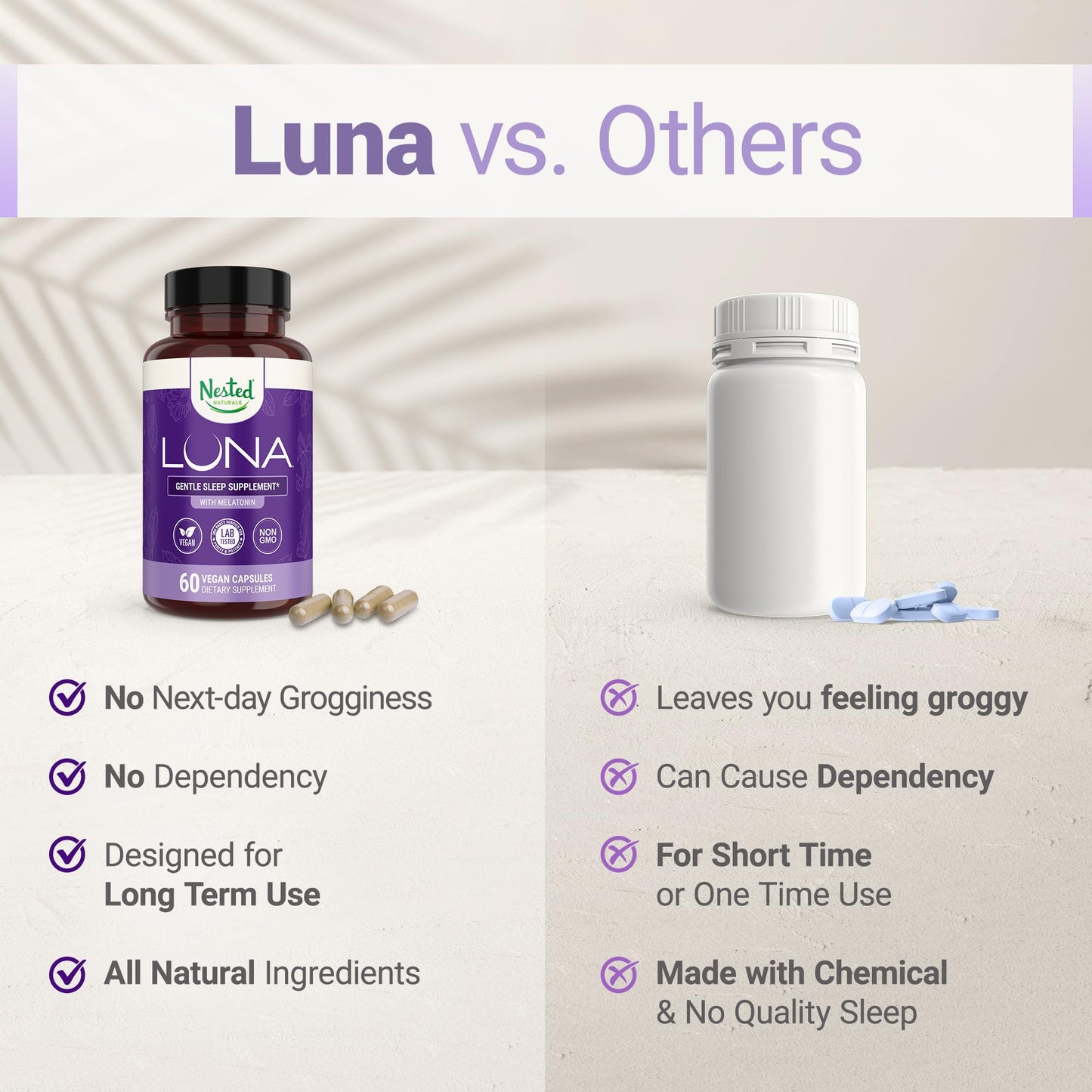 Nested Naturals Luna Sleep Aid 120 Capsules