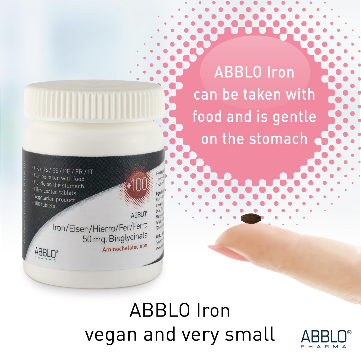 ABBLO PHARMA Prenatal & Pregnant Iron Bisglycinate Tablet 90 Count