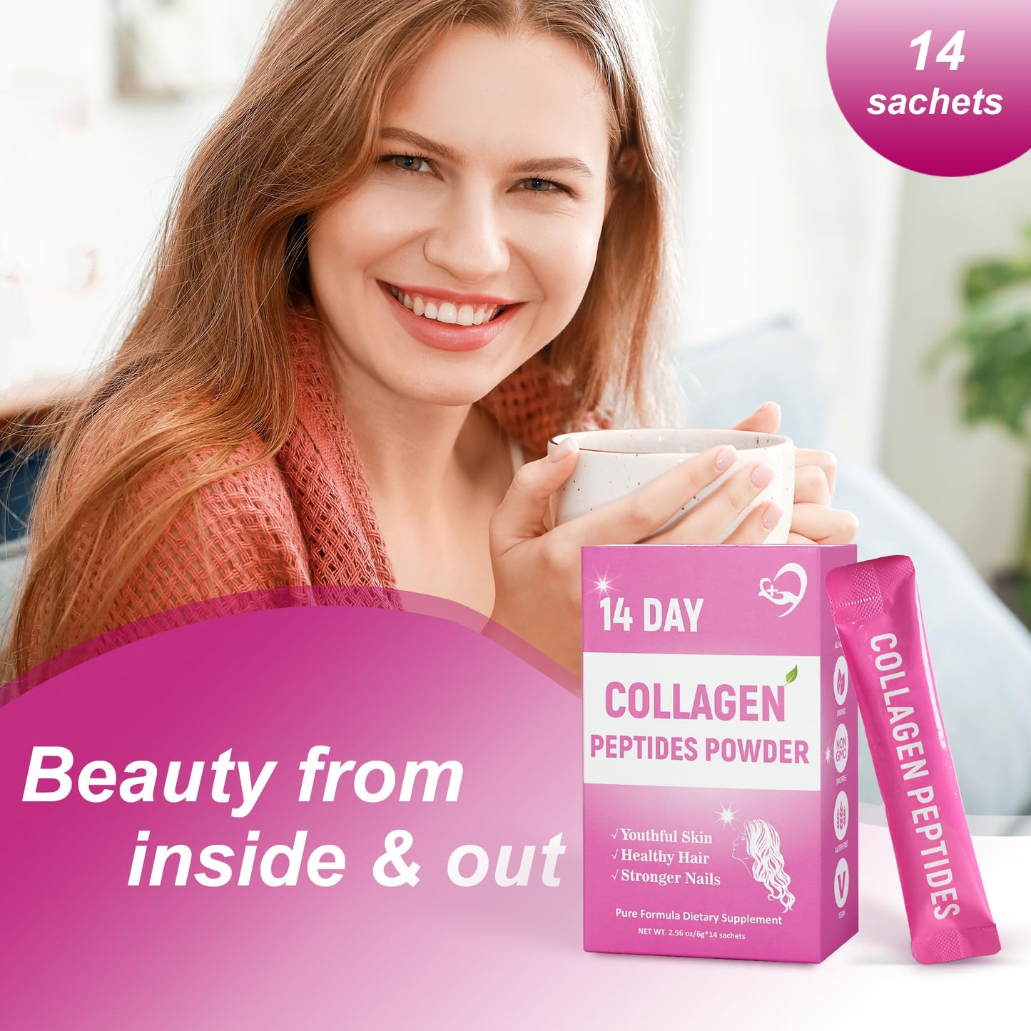 Laicuherb Collagen Peptides Powder 2.96 oz