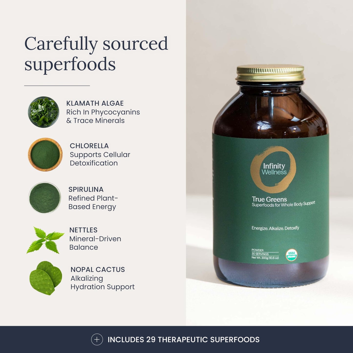 Infinity Greens Superfood Powder 11.99 Ounce