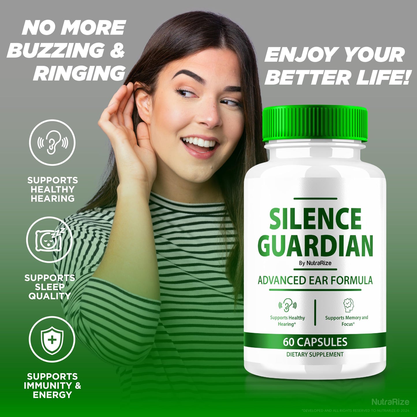 NutraRize Silence Guardian Hearing Support Capsule 120 Capsules