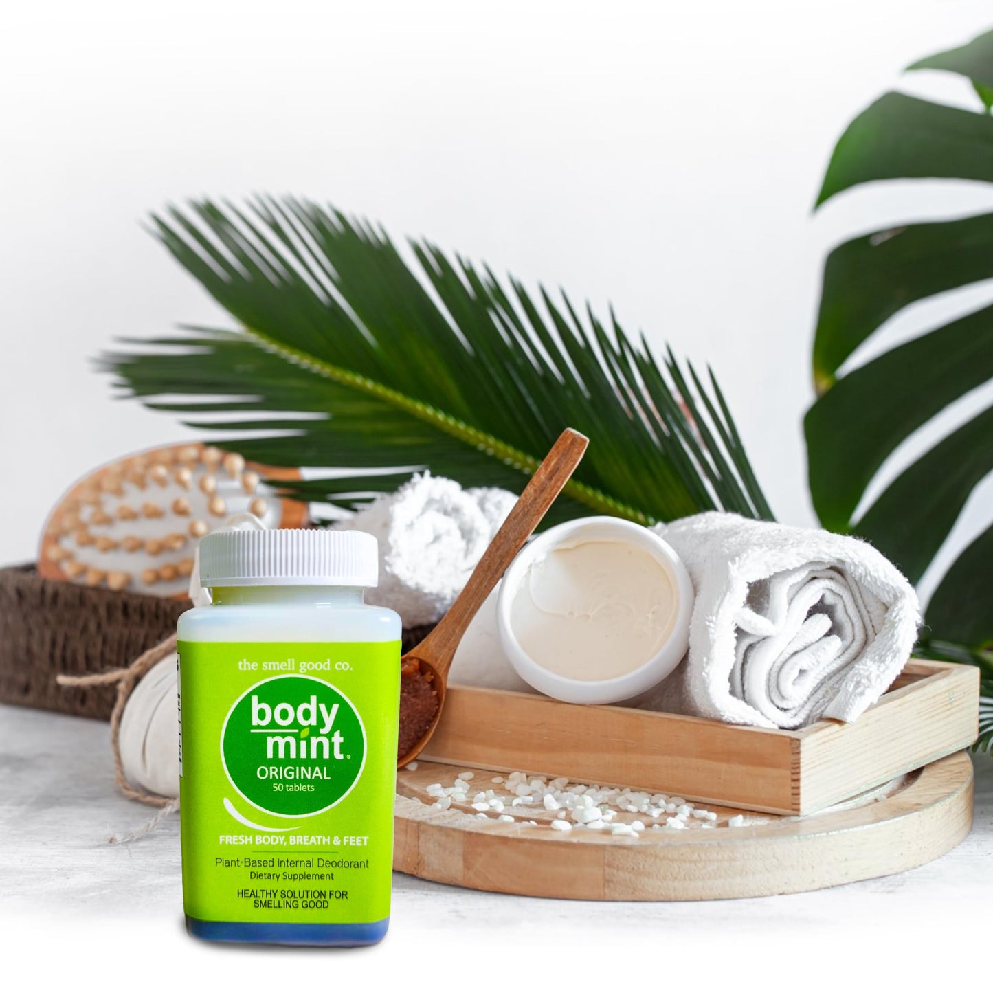 Body Mint Original Chlorophyll Deodorizing Supplement for Full Body Freshness Tablet 50