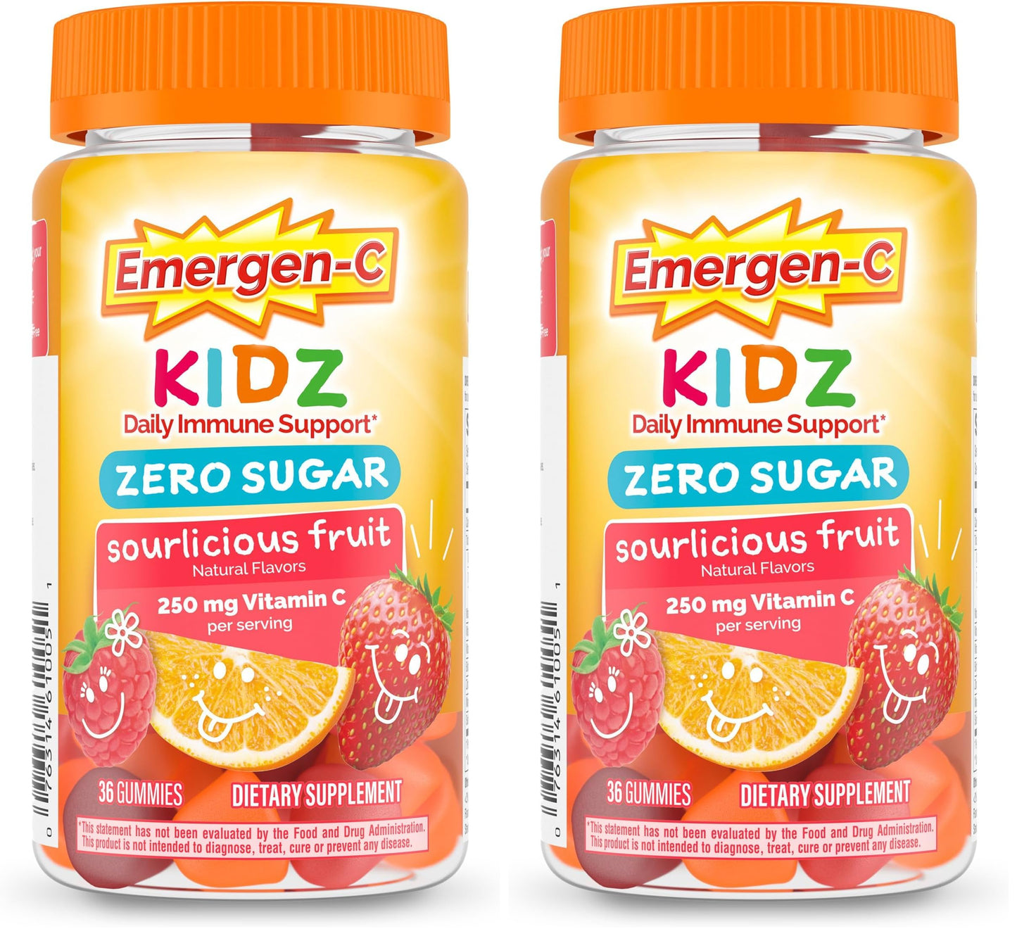 Emergen-C Zero Sugar Immune Support Kidz Gummies 72 Gummies