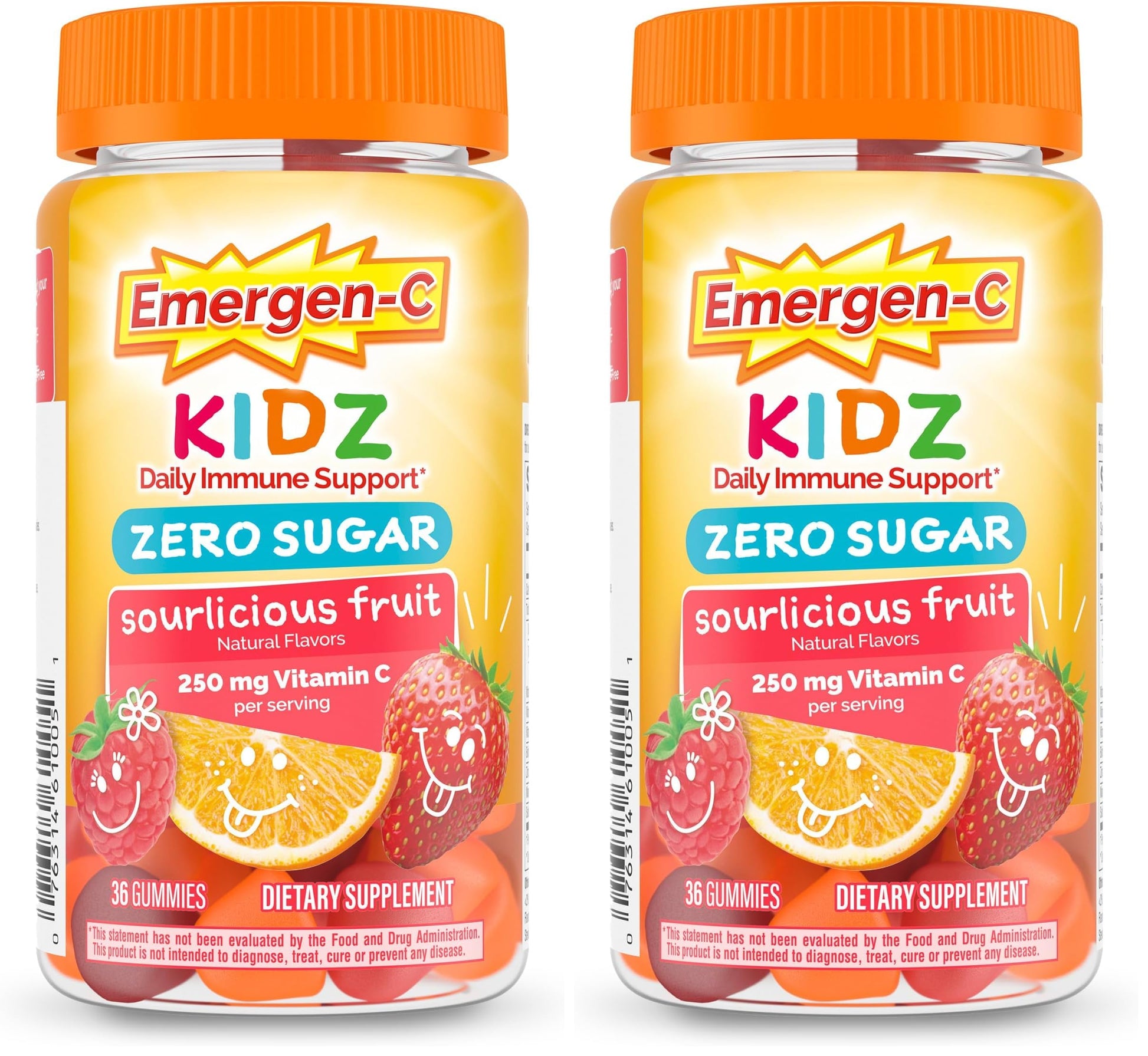 Emergen-C Zero Sugar Immune Support Kidz Gummies 72 Gummies