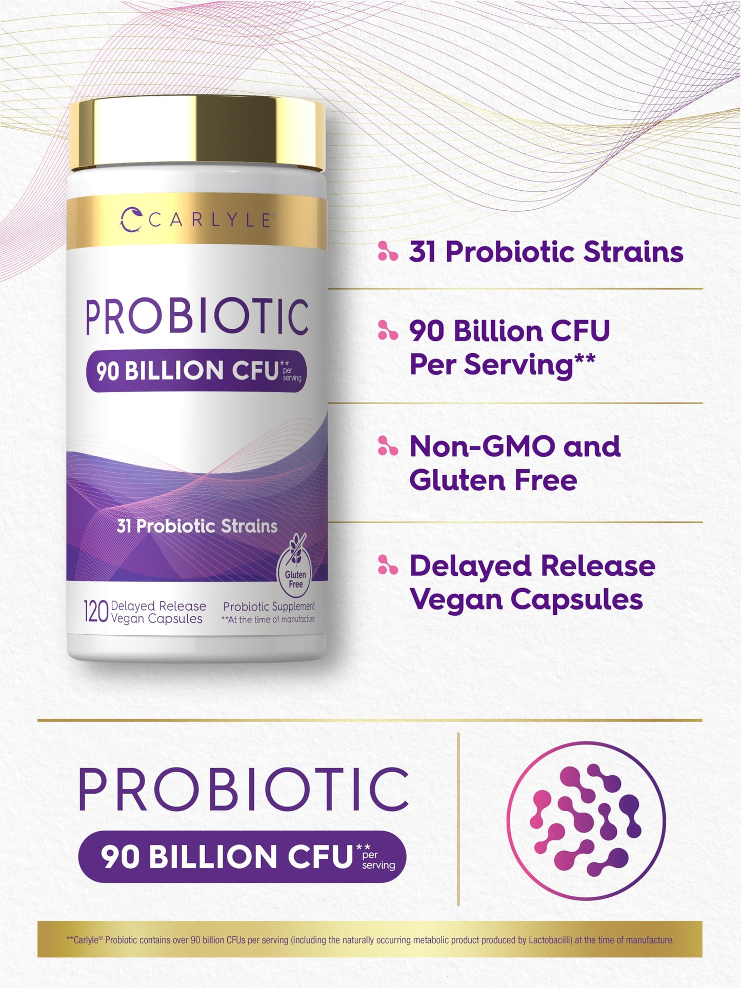 Carlyle Probiotics for Women and Men Capsules 120