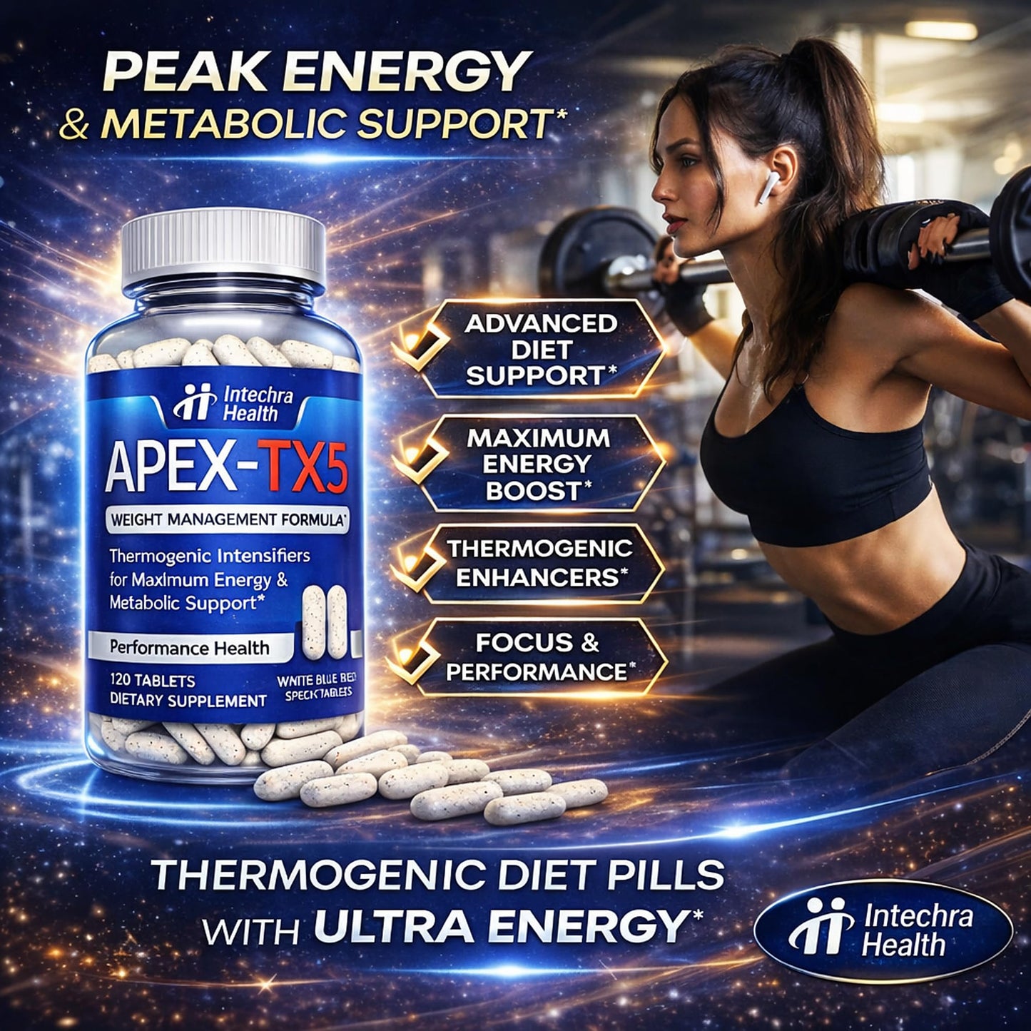 APEX-TX5 Weight Management Dietary Supplement Tablets 120