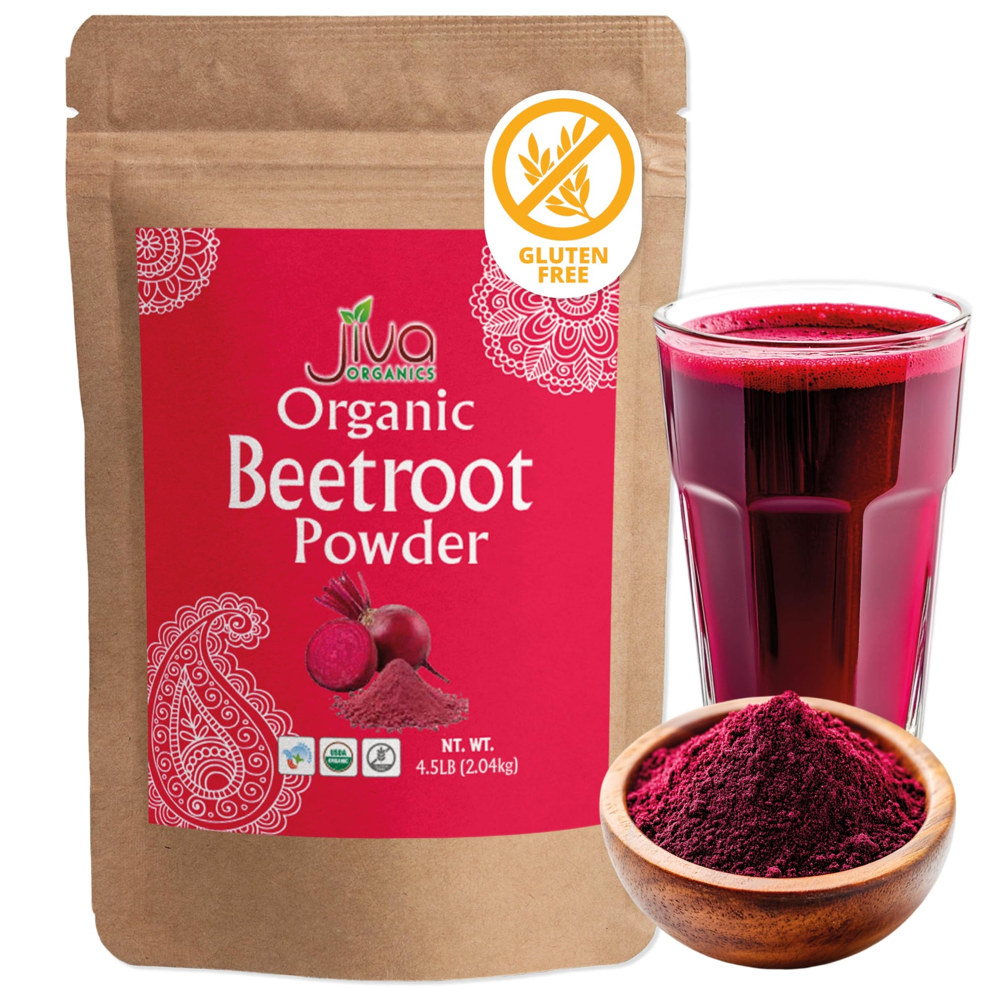 Jiva Organics Organic Beet Root Powder, 72 Ounces