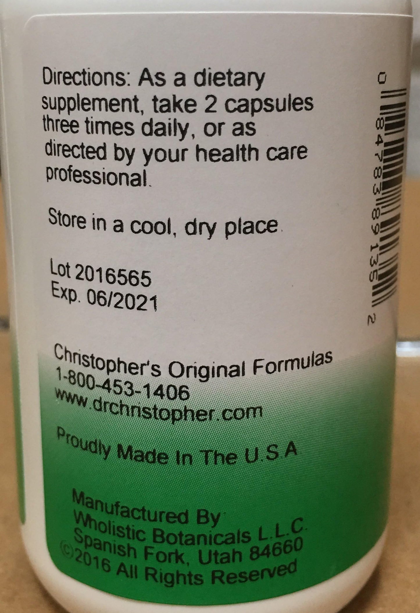 Christopher's Original Formulas Prostate Plus Formula Capsule 100 Count