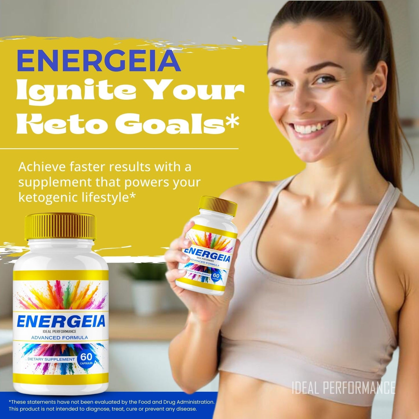 IDEAL PERFORMANCE Energeia Capsules, 300 Capsules