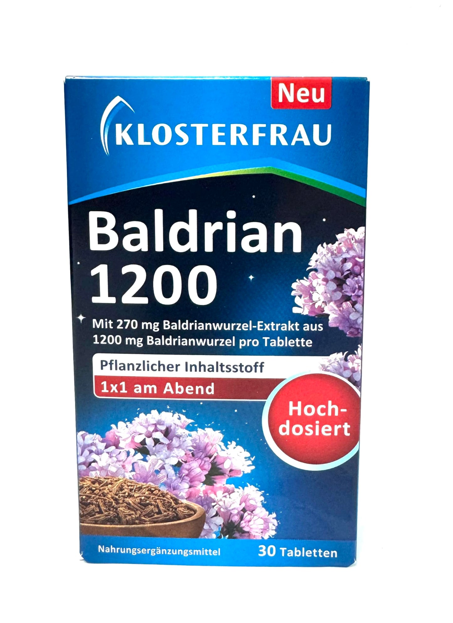 Generic Baldrian 1200 Valerian Root Dry Extract Tablet, 1 Count