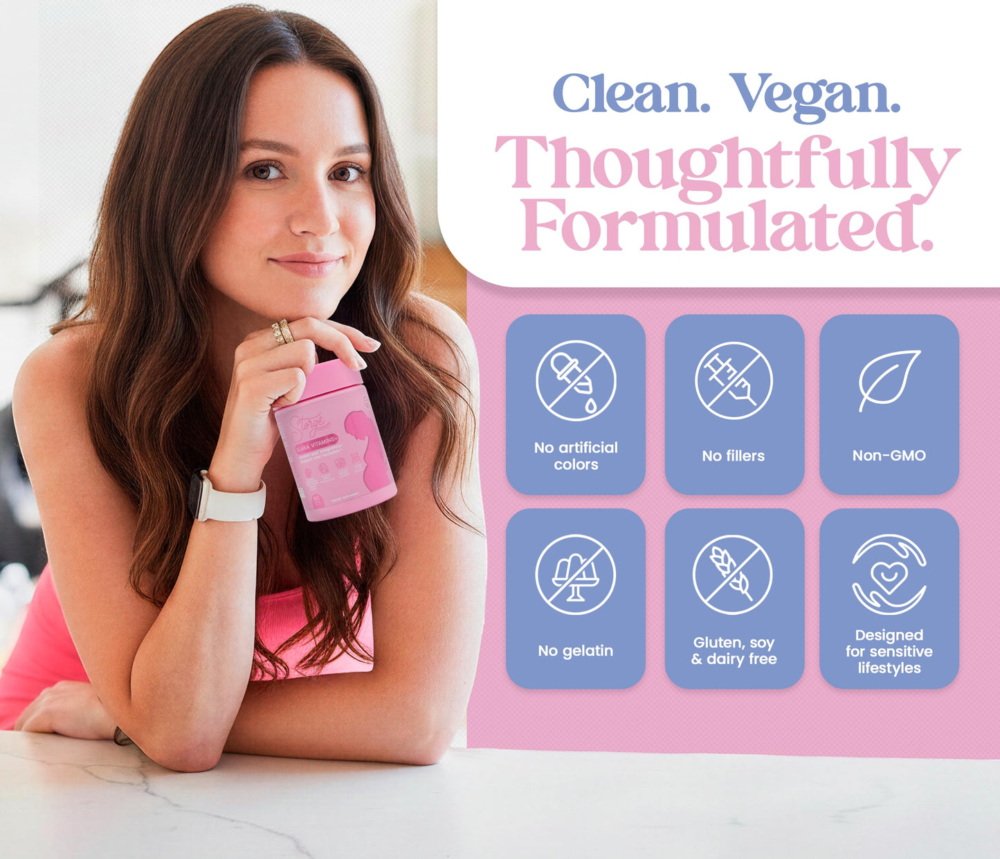 STORGE MOTHERHOOD Elara Prenatal & Postpartum Vitamins, Capsule, 60