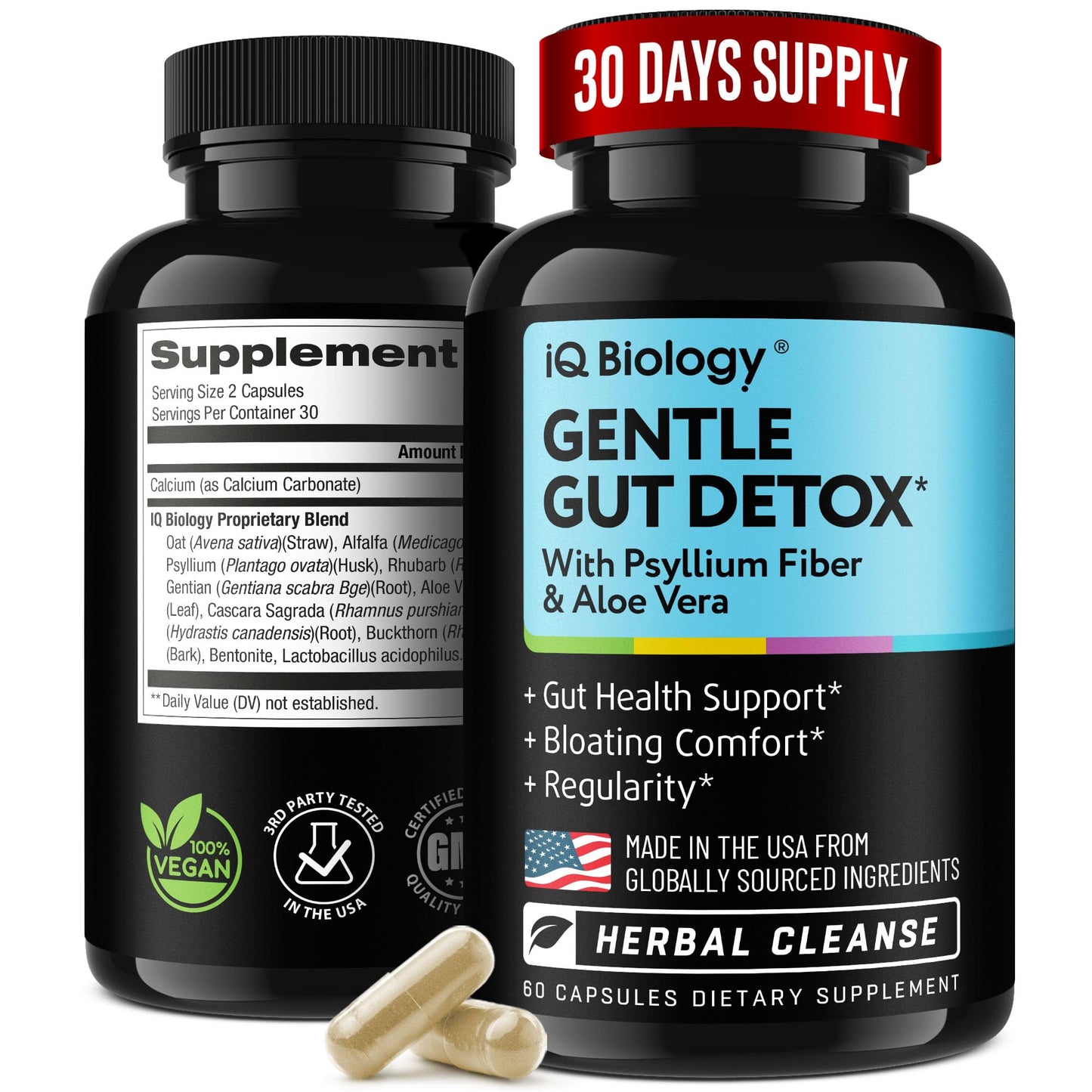 IQ BIOLOGY Gut Health Supplement Capsule 60