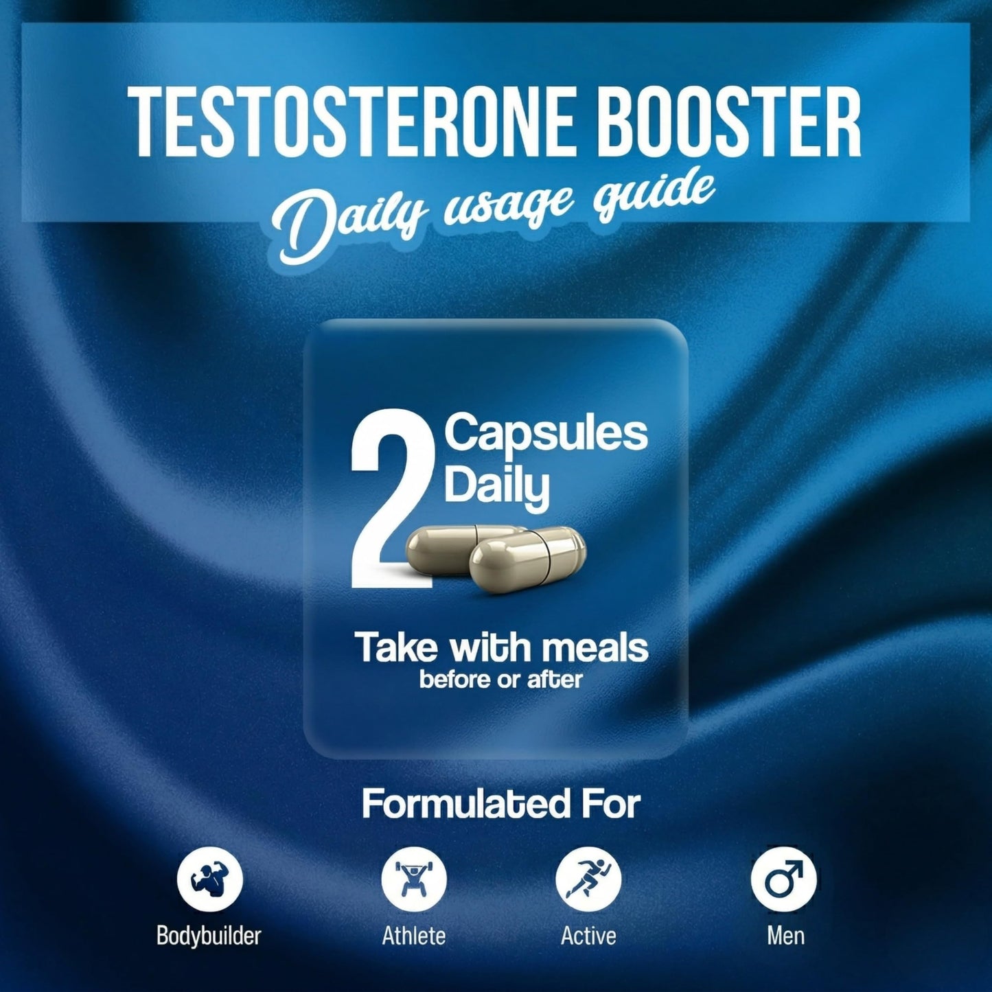 ViventyLife Testosterone Booster Supplement Capsules 1 Count