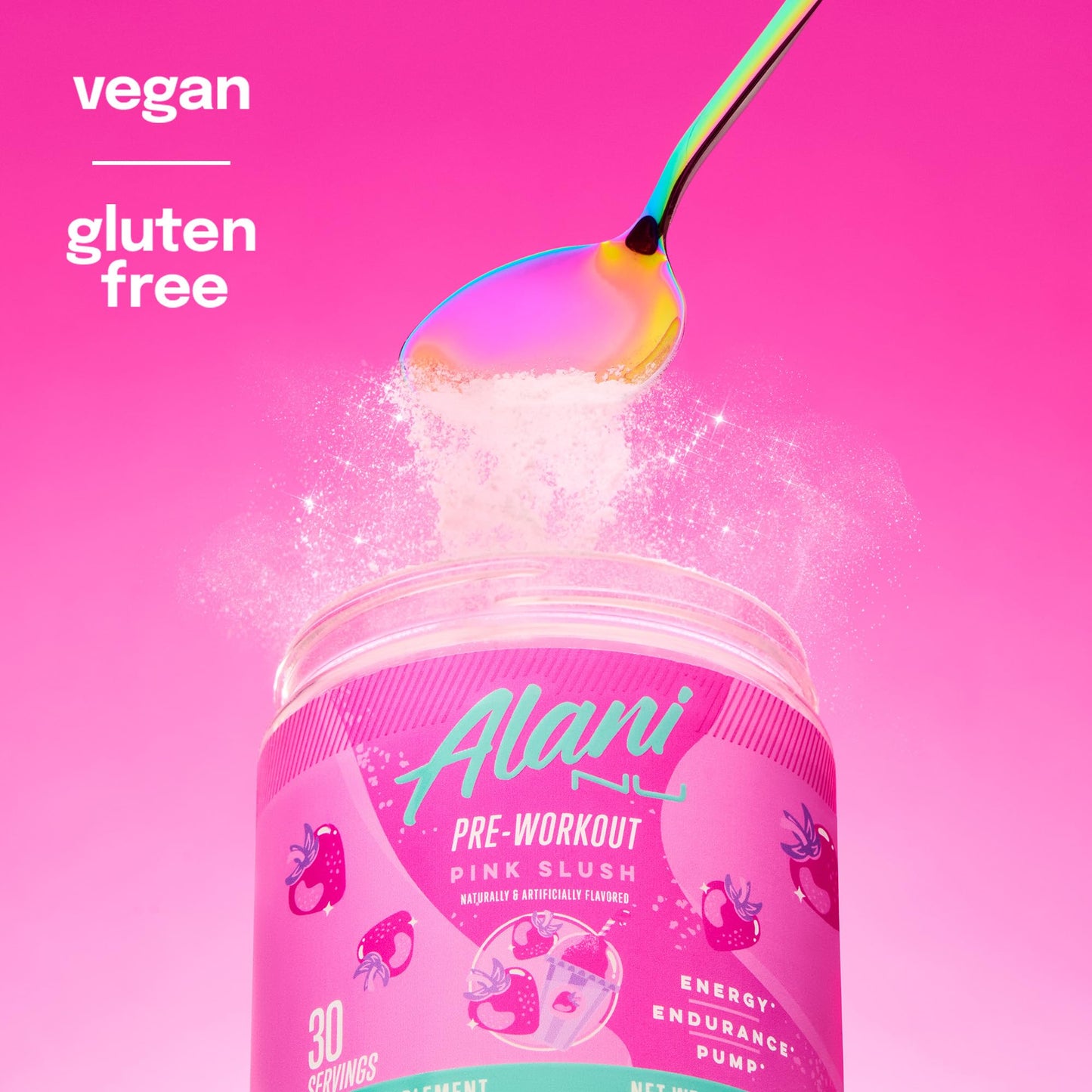 Alani Nu Pre Workout Powder Pink Slush 10.2 Ounce
