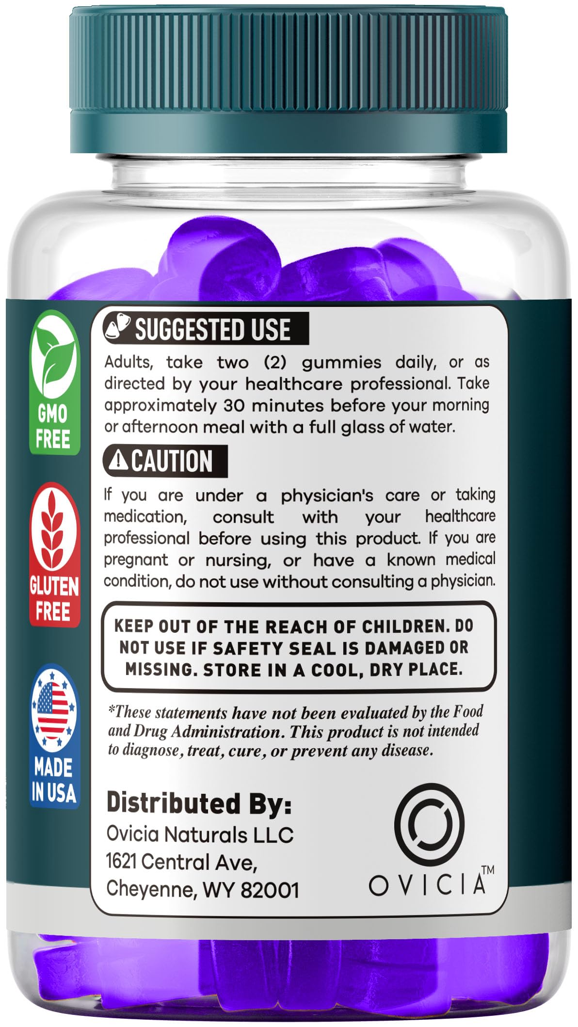 OVICIA Medibloom Male Gummies 120 Gummies