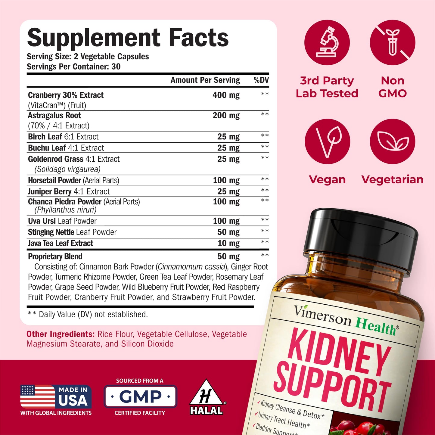 Vimerson Health Kidney Support Supplement Capsule, 60 Capsules