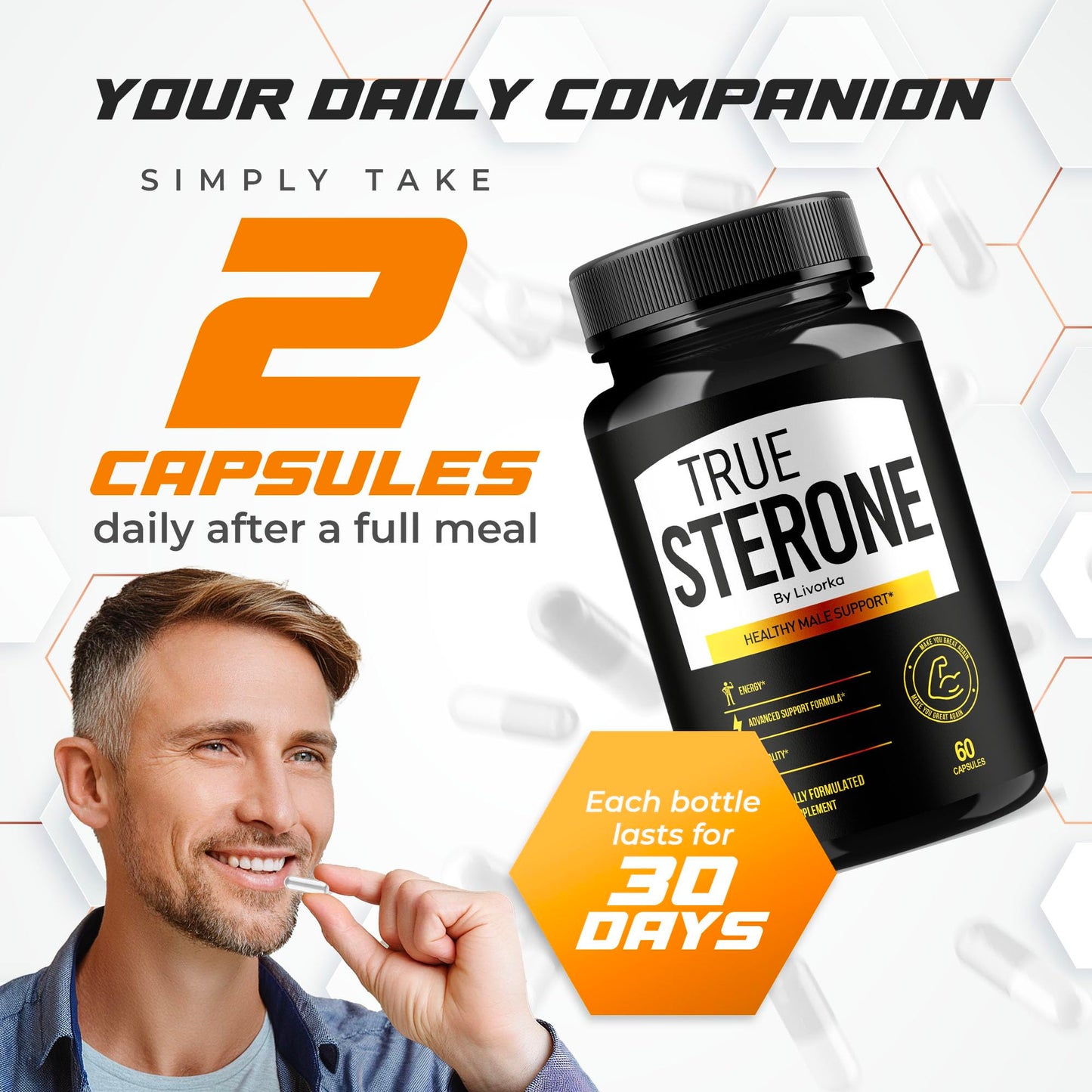LIVORKA True Sterone Capsules 120 Capsules