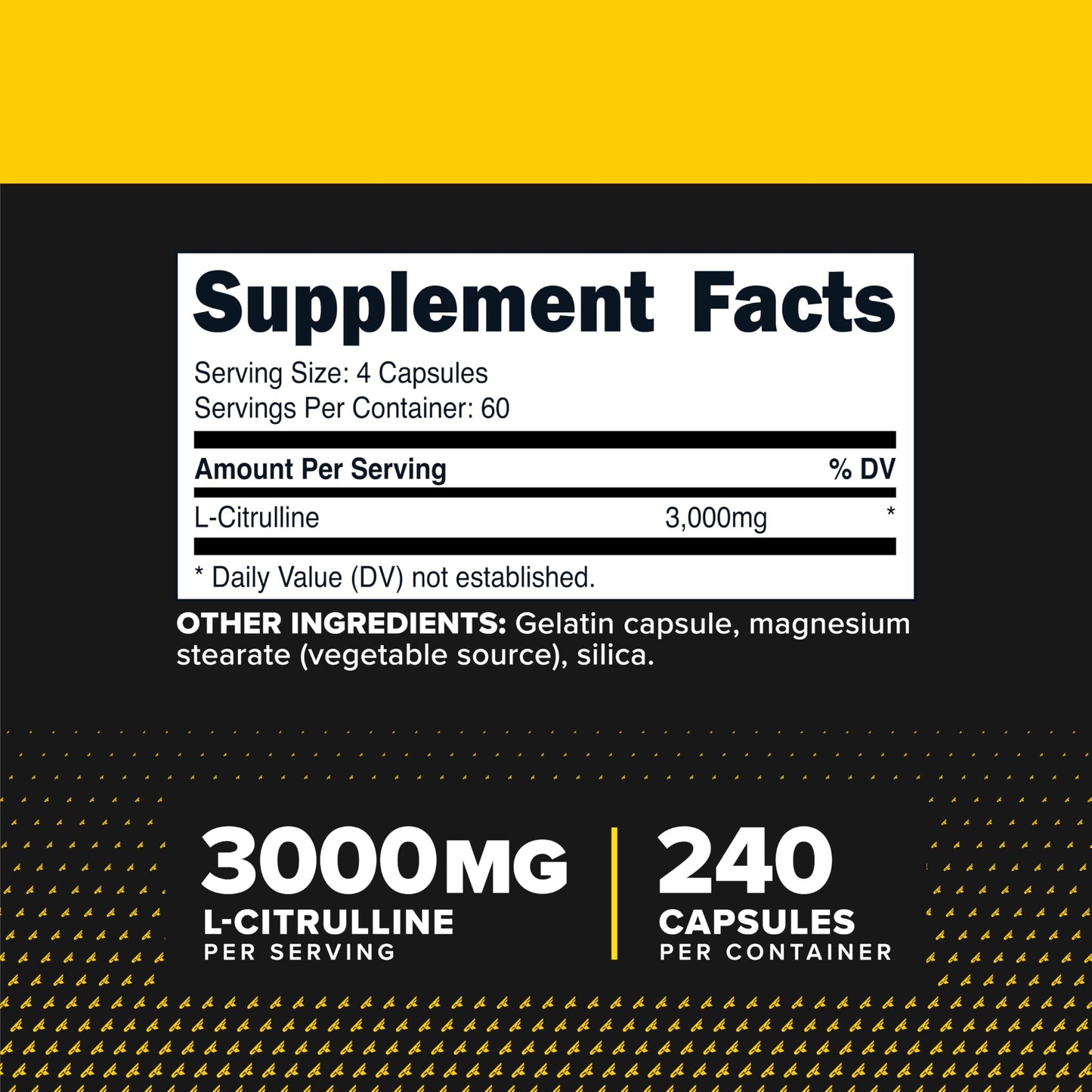 Primaforce L-Citrulline 3000mg, 240 Capsules