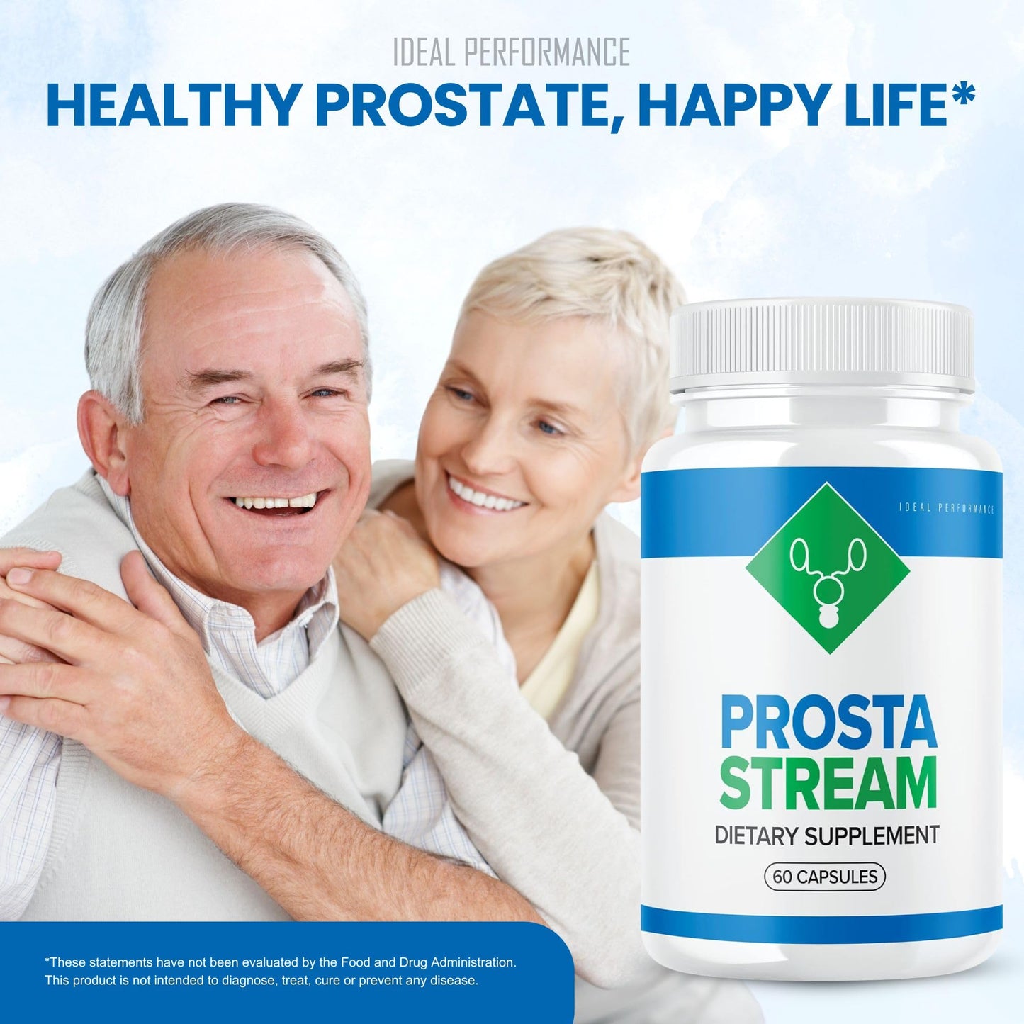 IDEAL PERFORMANCE Prosta Stream Prostate Supplement Prostastream Capsules, 60 Count