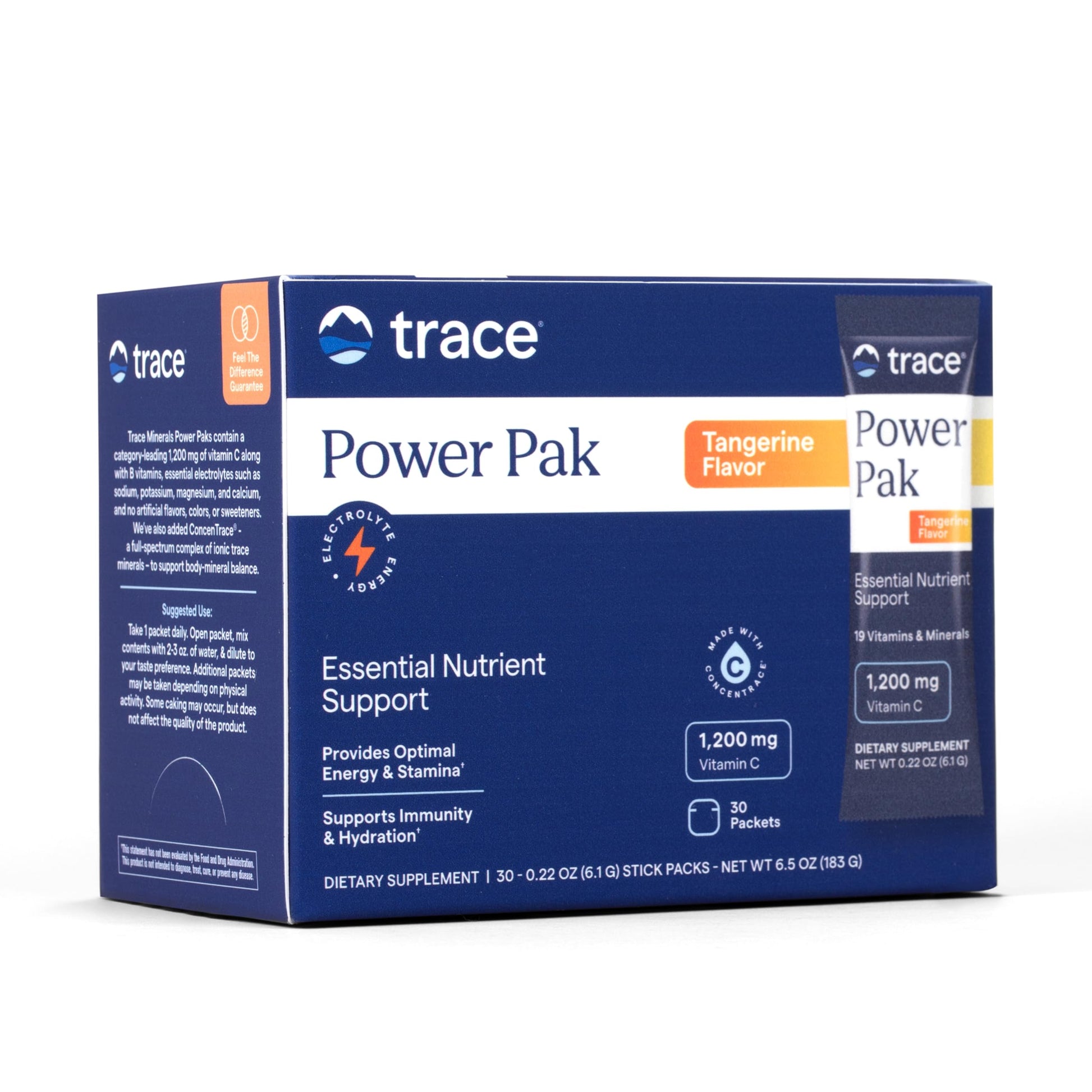 Trace Minerals Power Pak Electrolyte Powder Packets, 30 Packets