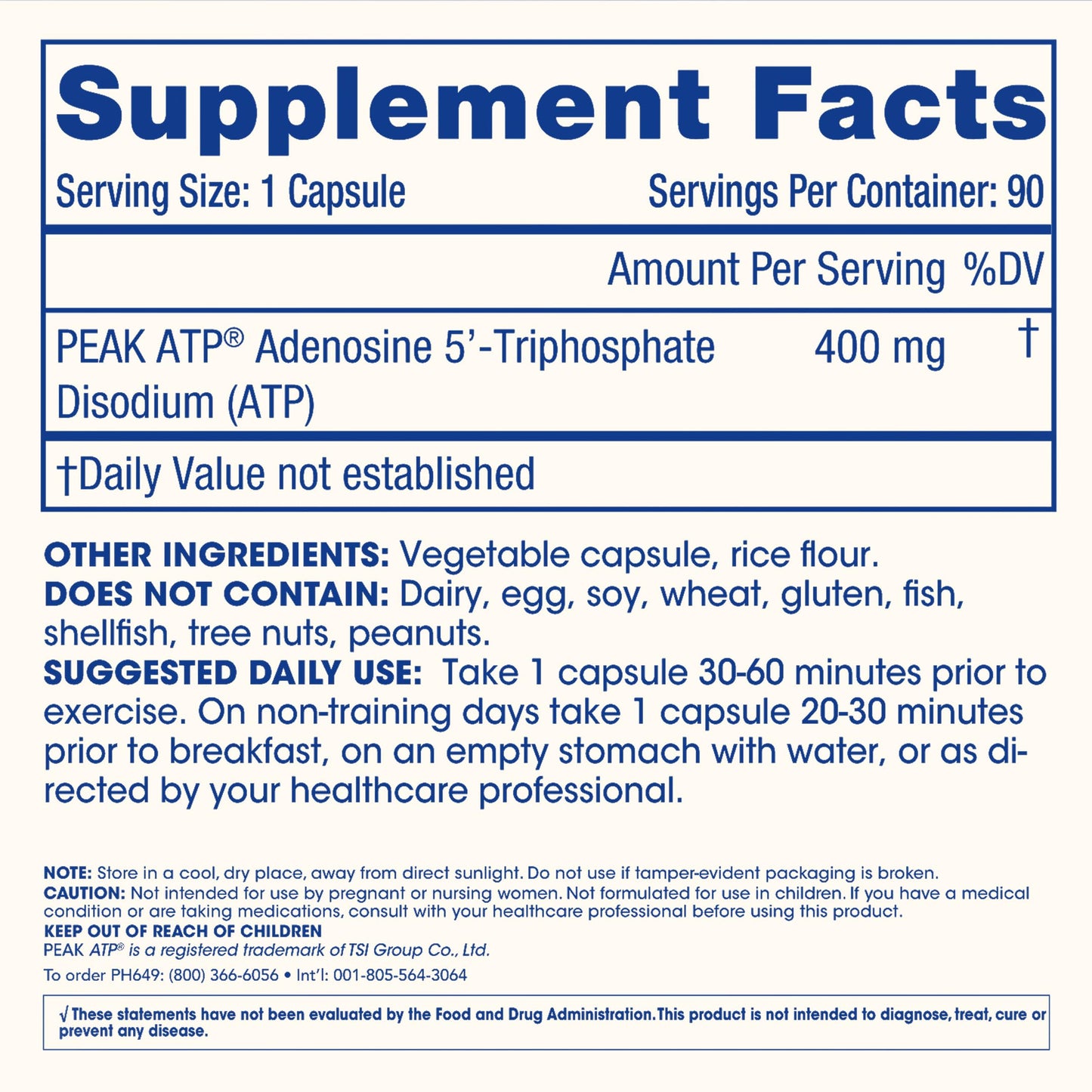ProHealth Longevity ATP 400 mg Capsule, 270 Capsules