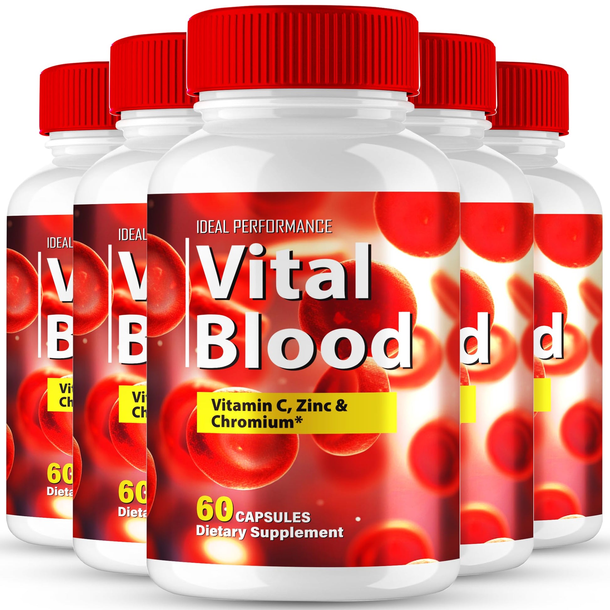 IDEAL PERFORMANCE Vital Blood Advanced Blood Formula Capsules, 300 Capsules