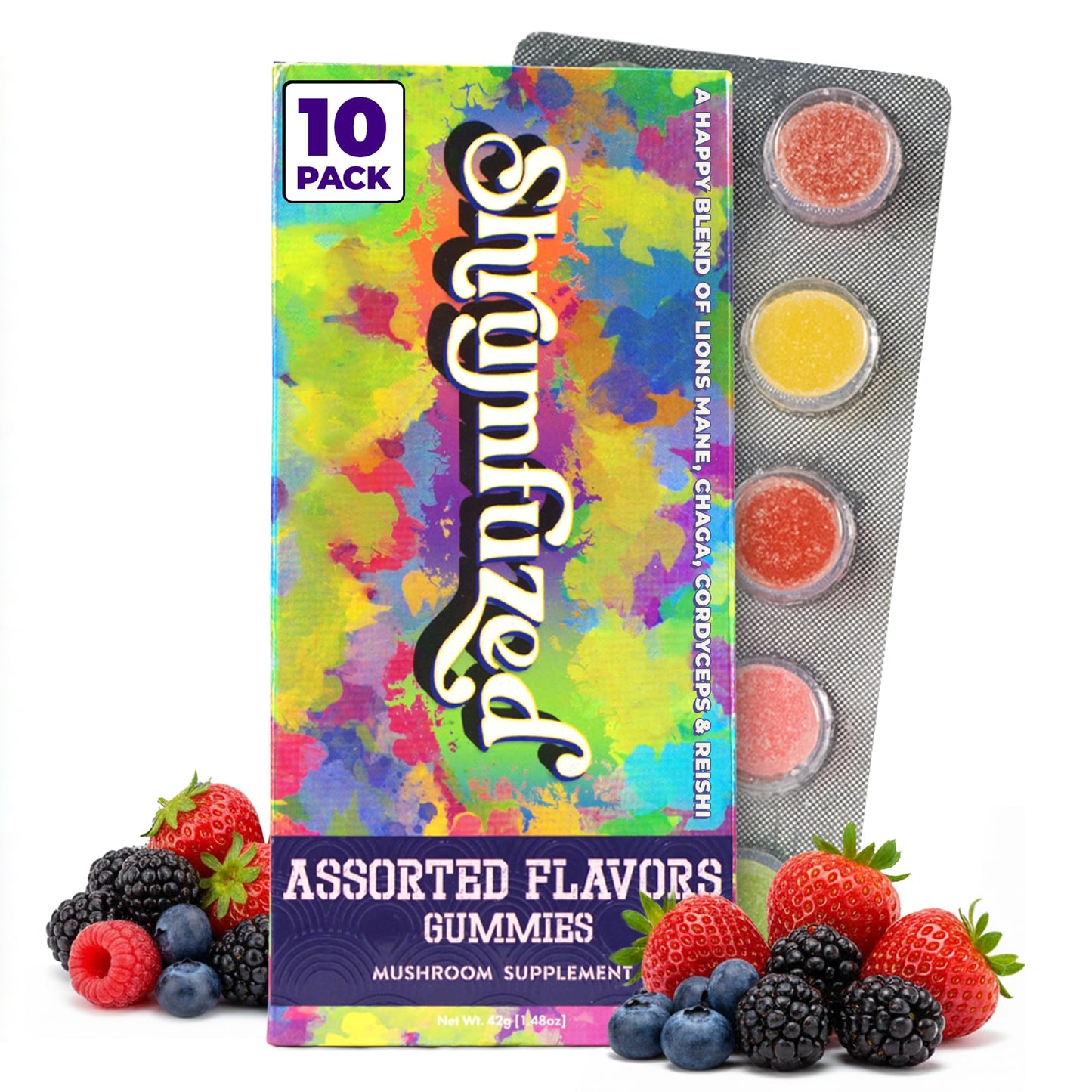 Shrumfuzed Mushroom Gummies, 10 Count