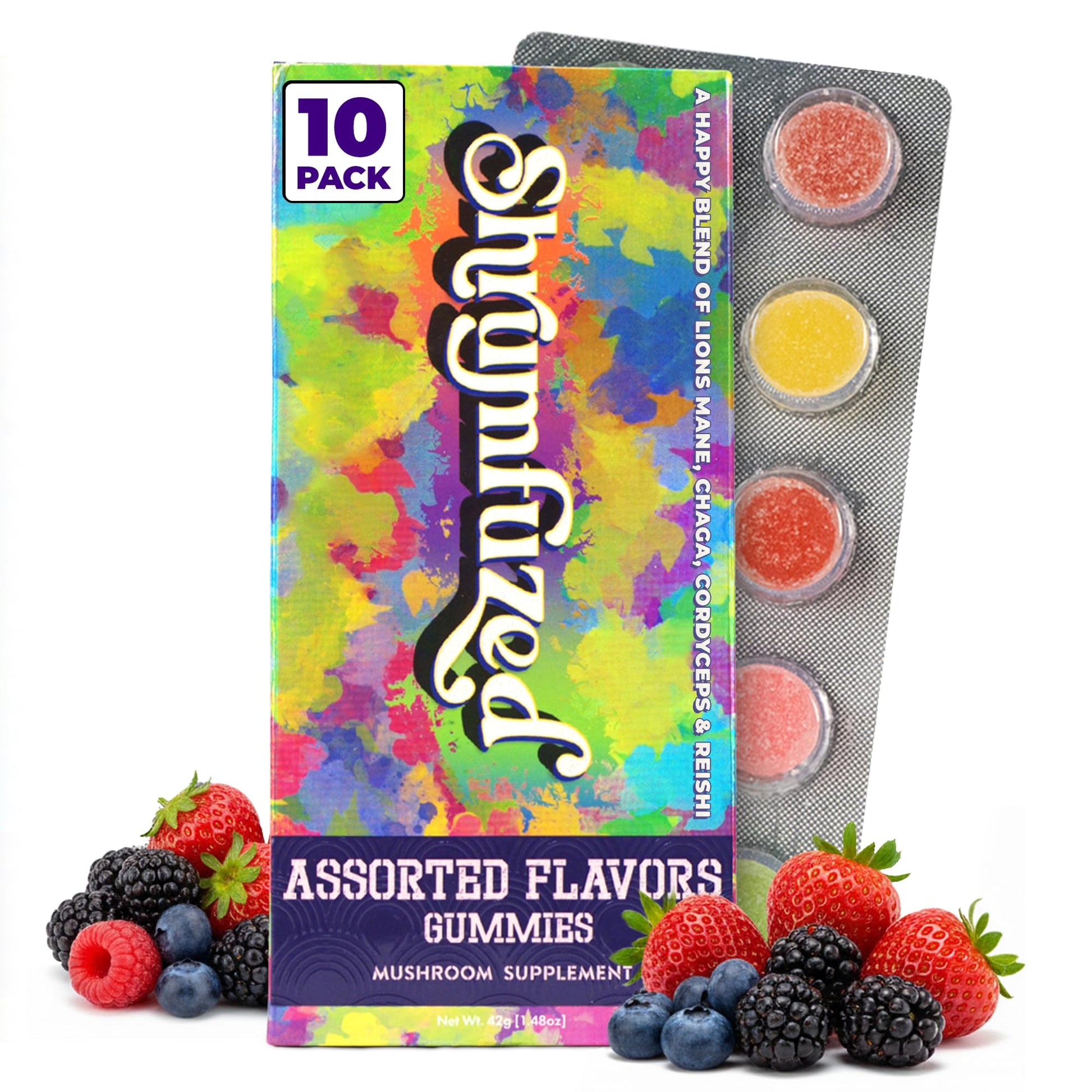 Shrumfuzed Mushroom Gummies, 10 Count