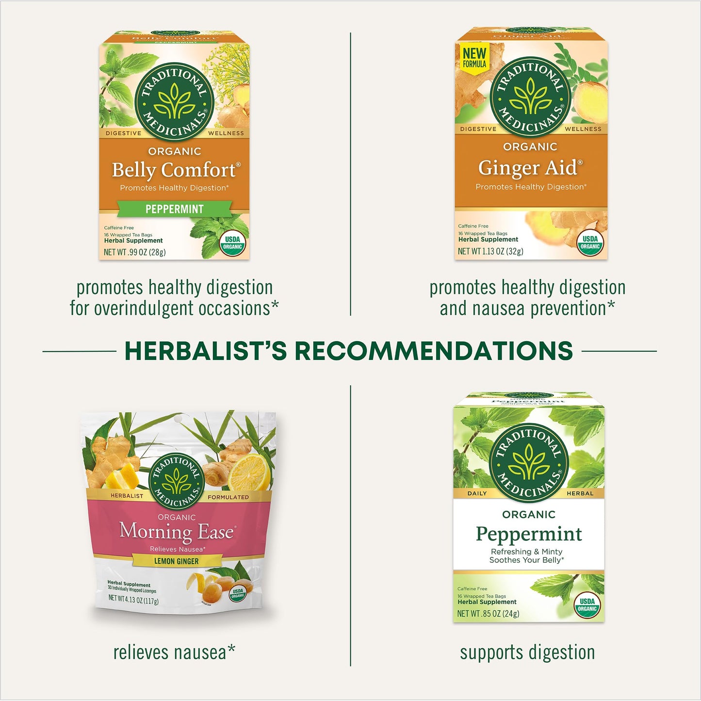 Traditional Medicinals Organic Belly Comfort Lozenges Lemon Ginger, Lozenge, 30
