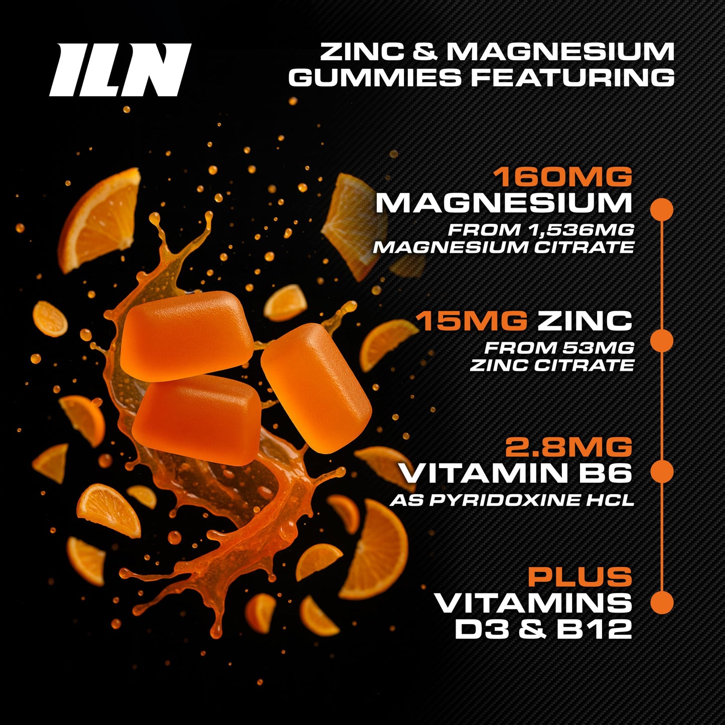 Iron Labs Nutrition ZM6 Zinc Magnesium Gummies, 100 Count