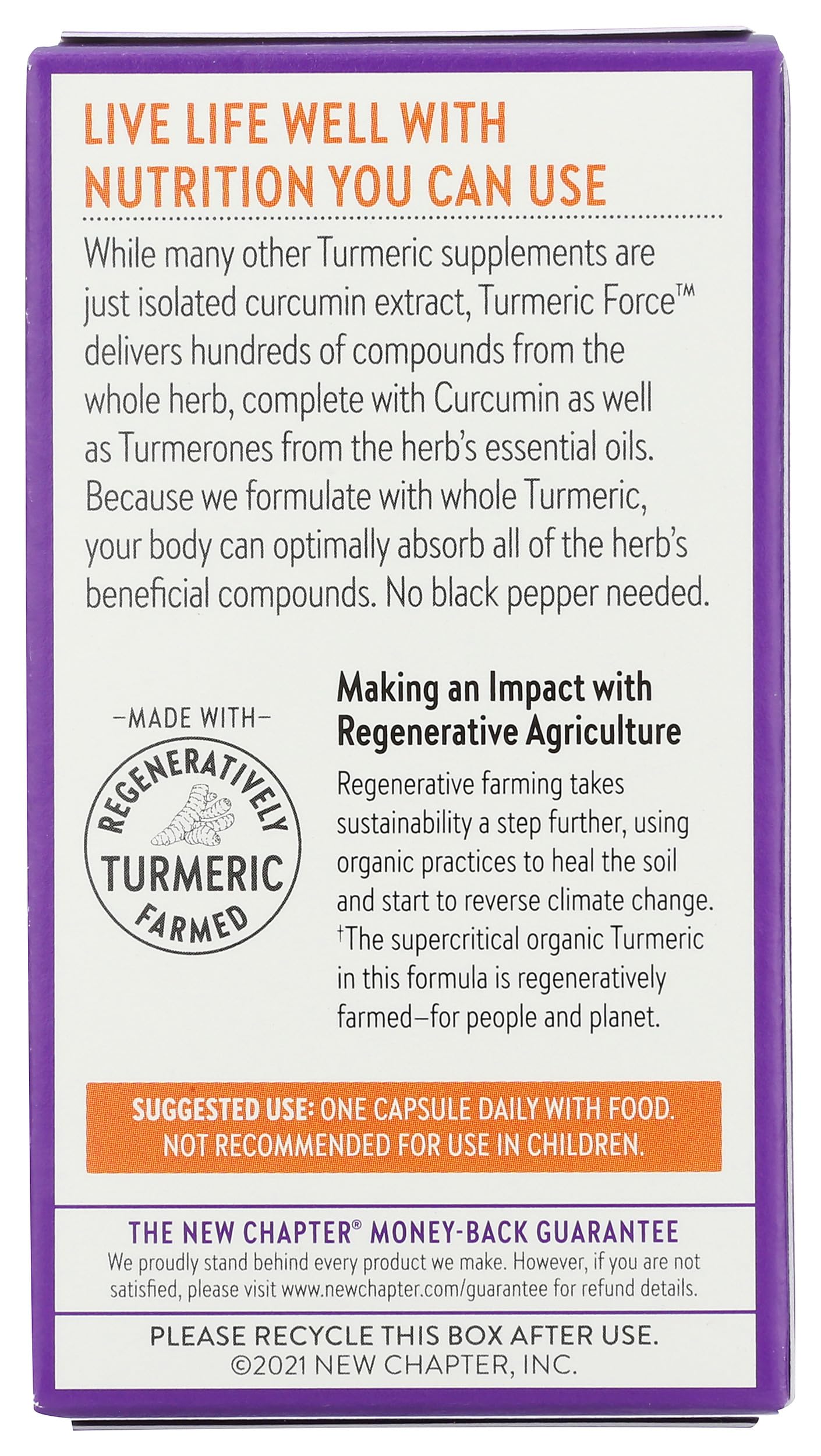 New Chapter Turmeric Force Capsules 30