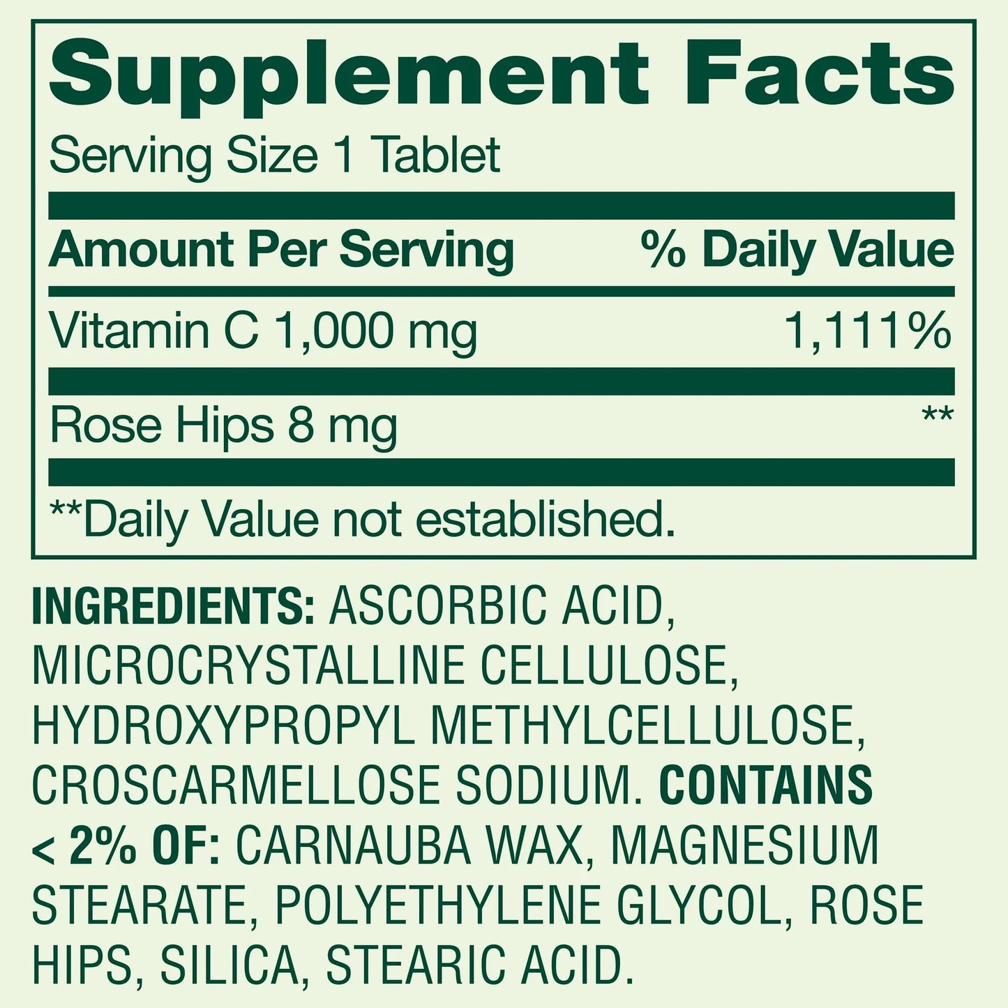SUREFECT Vitamin C 1000 mg with Rose Hips Tablets, 250 Count