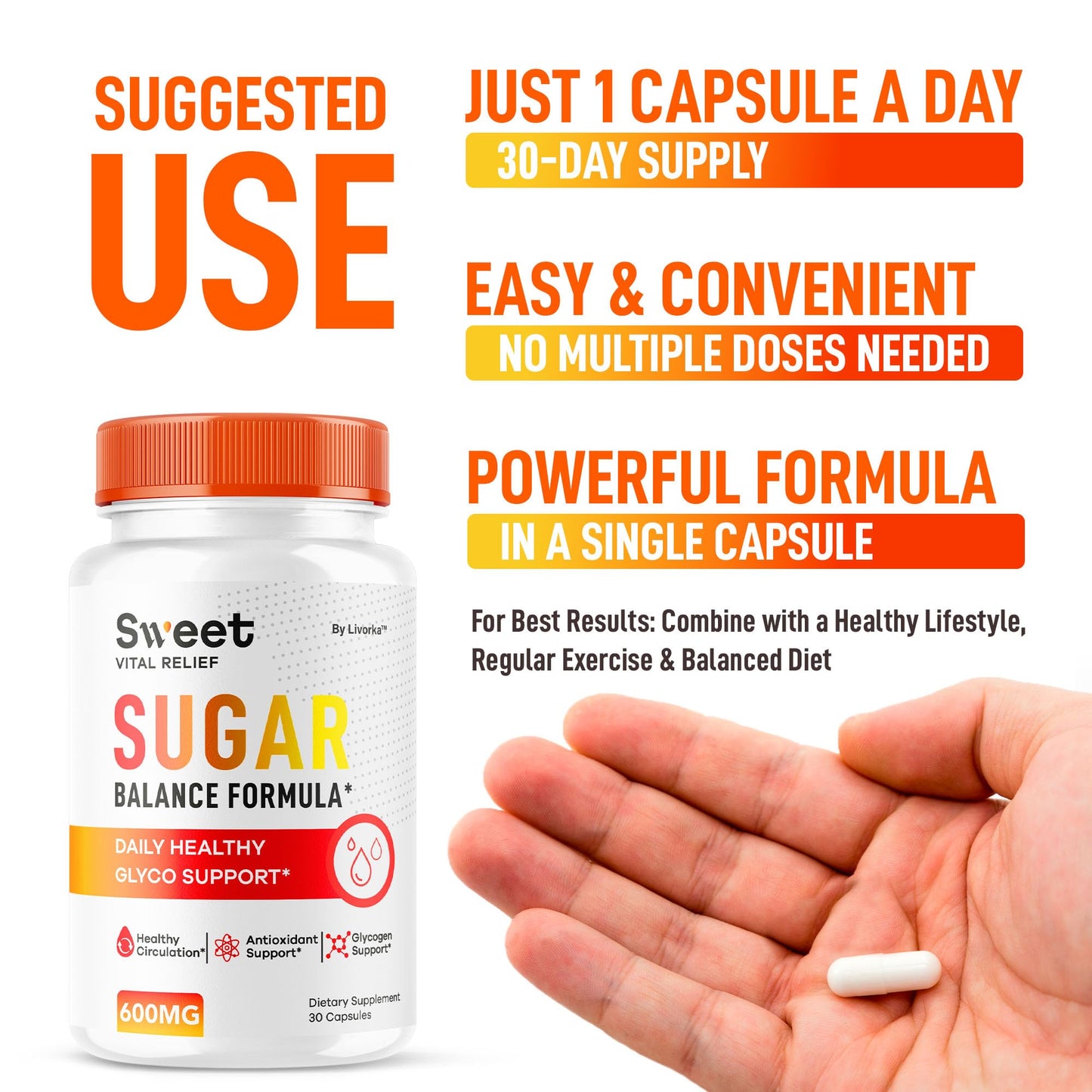 LIVORKA Sweet Vital Relief Capsule, 60 Capsules